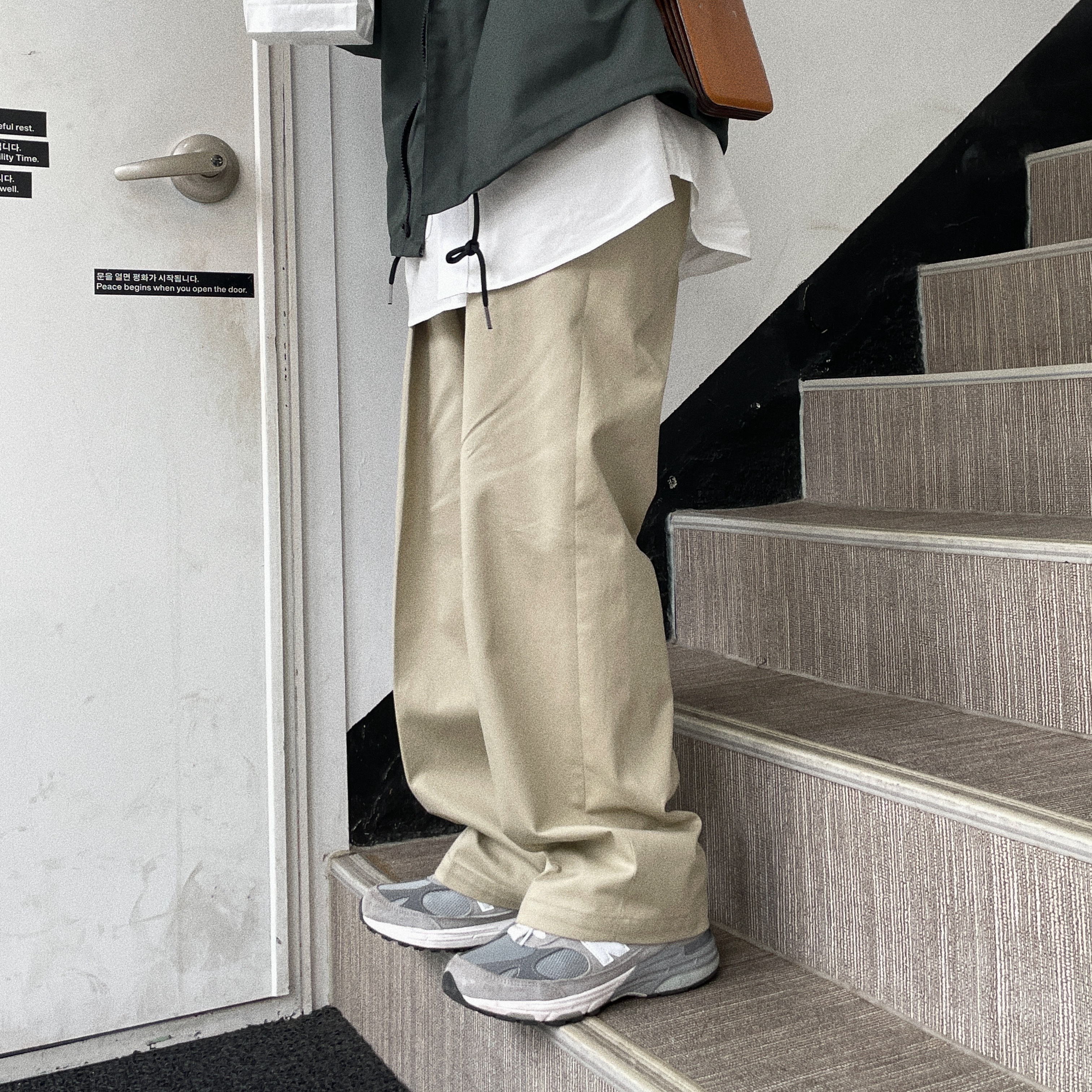 New Balance 993 Made in USA Grey - D Standard 착용 스타일 - 3