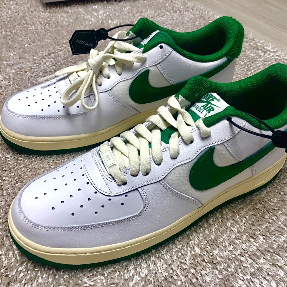 Nike Air Force 1 '07 LV8 Varsity White Pine Green, Nike x Peaceminusone Air Force 1 Low Para-Noise 2.0 착용 스타일 - 2