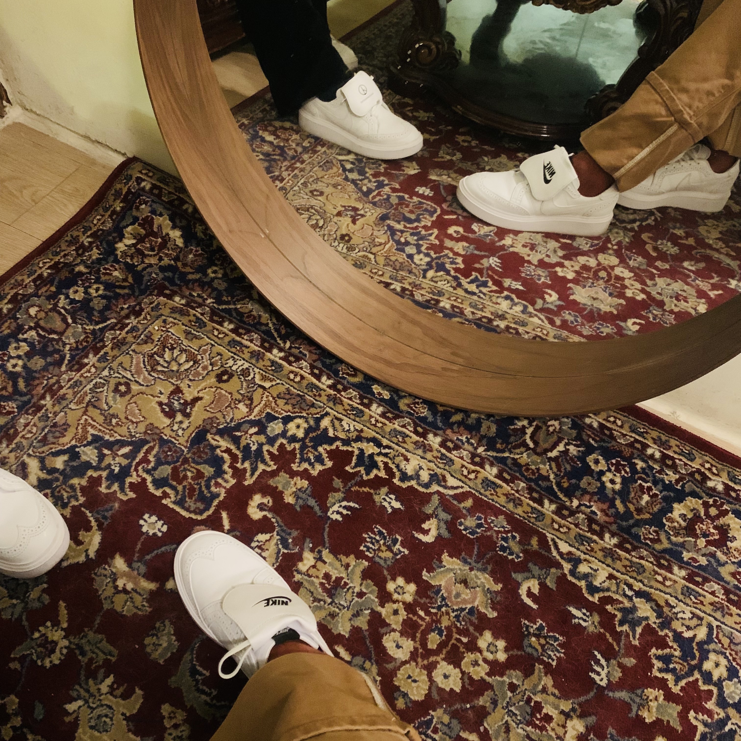 Nike x Peaceminusone Kwondo1 White 착용 스타일 - 1