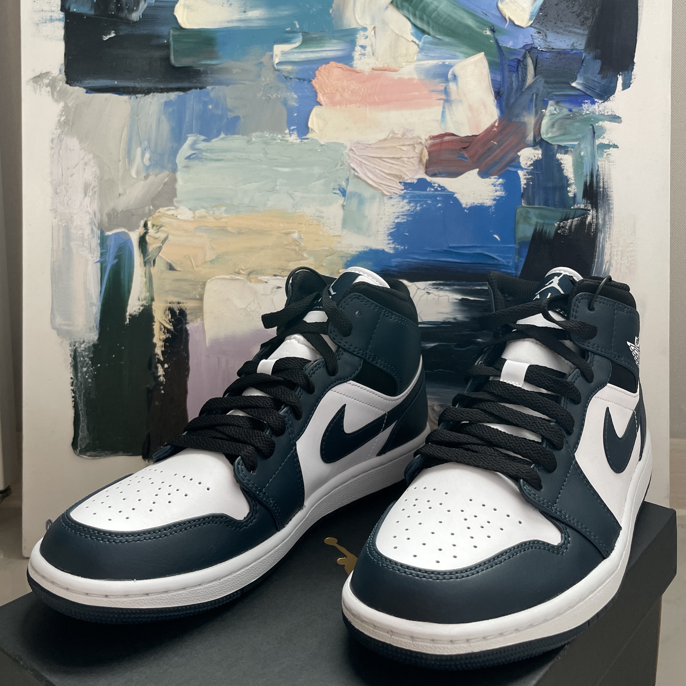 Jordan 1 Mid Dark Teal 착용 스타일