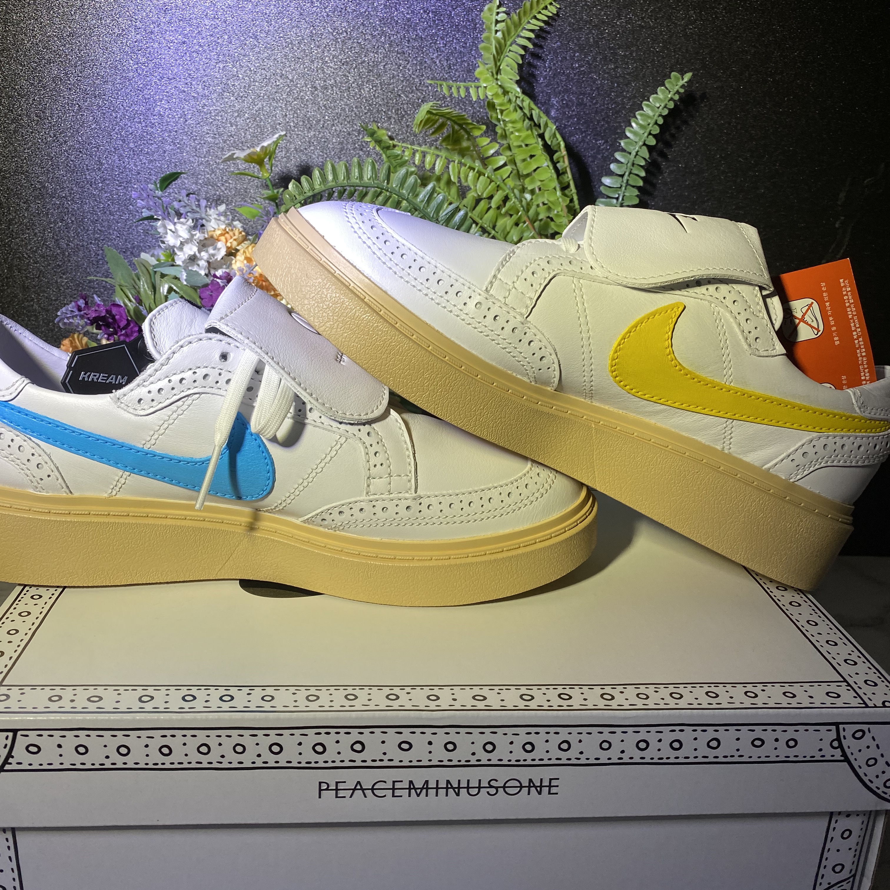 Nike x Peaceminusone Kwondo1 White 착용 스타일 - 2
