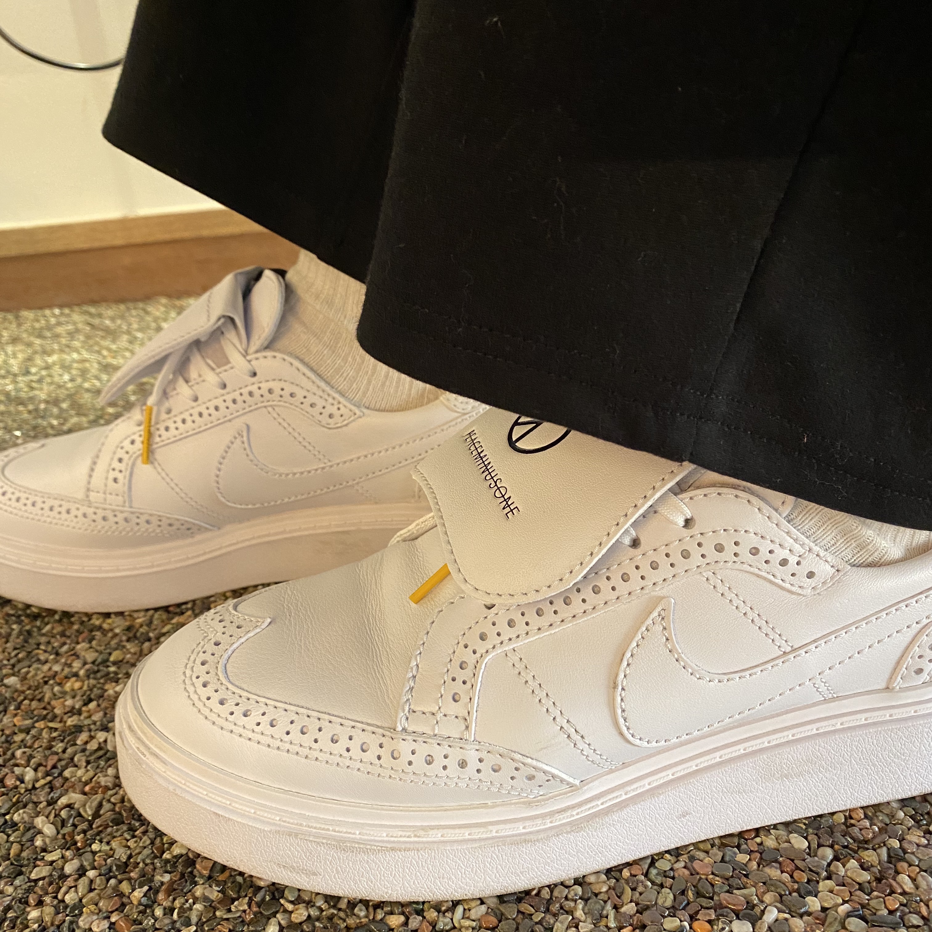 Nike x Peaceminusone Kwondo1 White 착용 스타일
