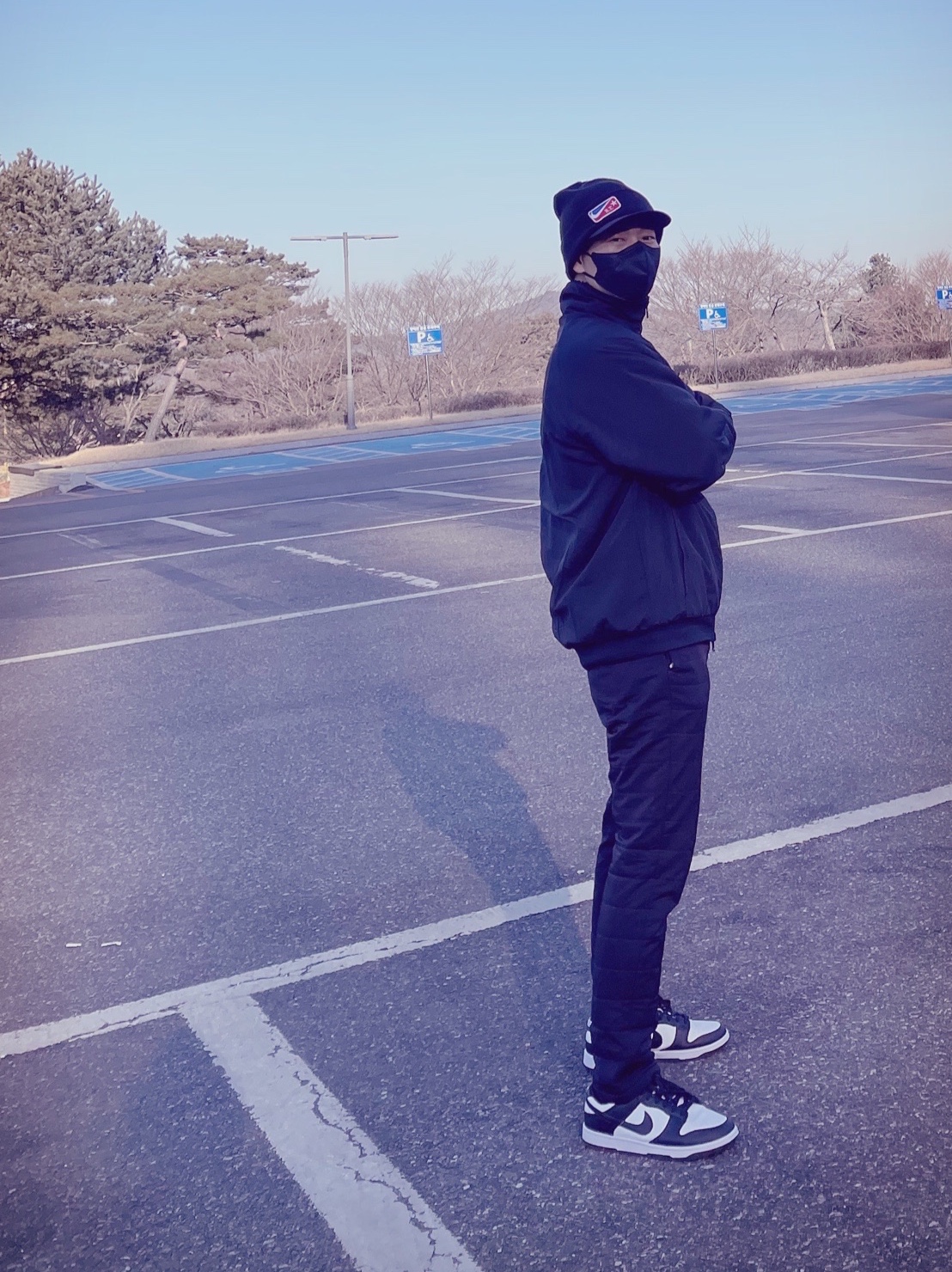 Nike Dunk Low Retro Black 착용 스타일