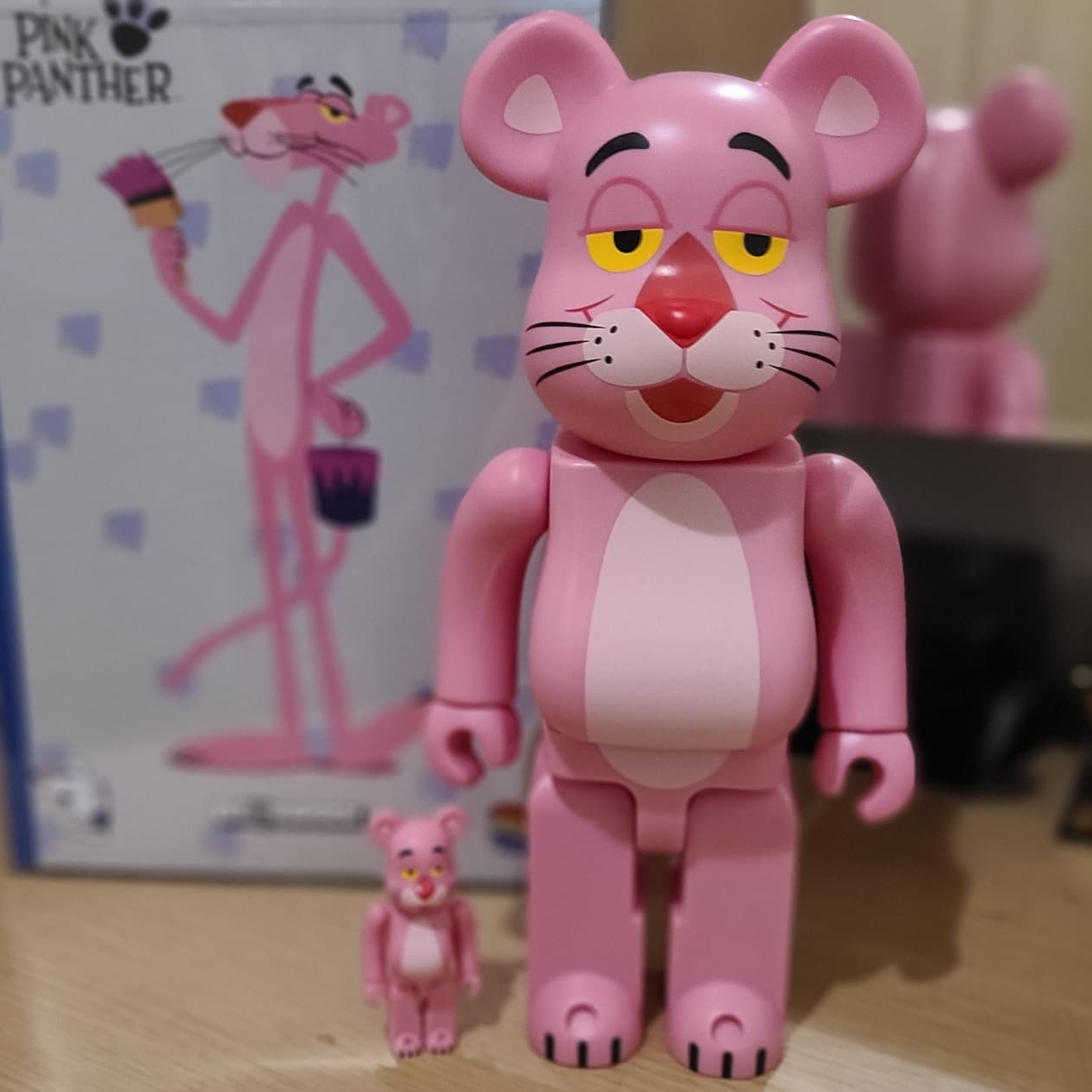 Bearbrick Pink Panther 100% & 400% Set 착용 스타일