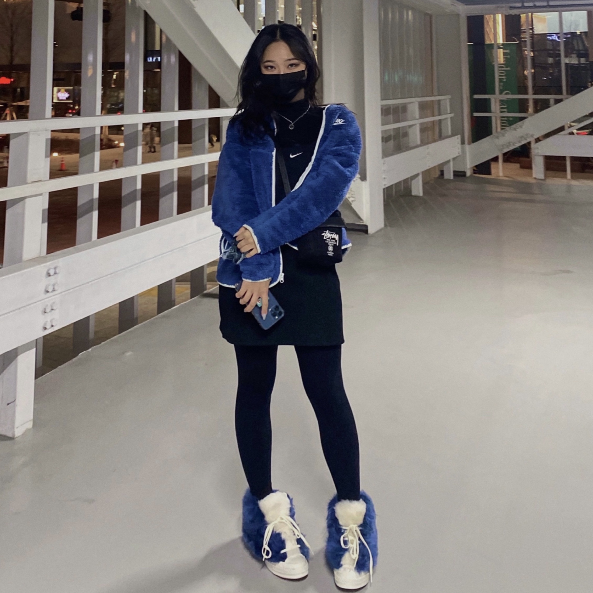Converse x Ambush Chuck 70 Fuzzy Navy Blue 착용 스타일