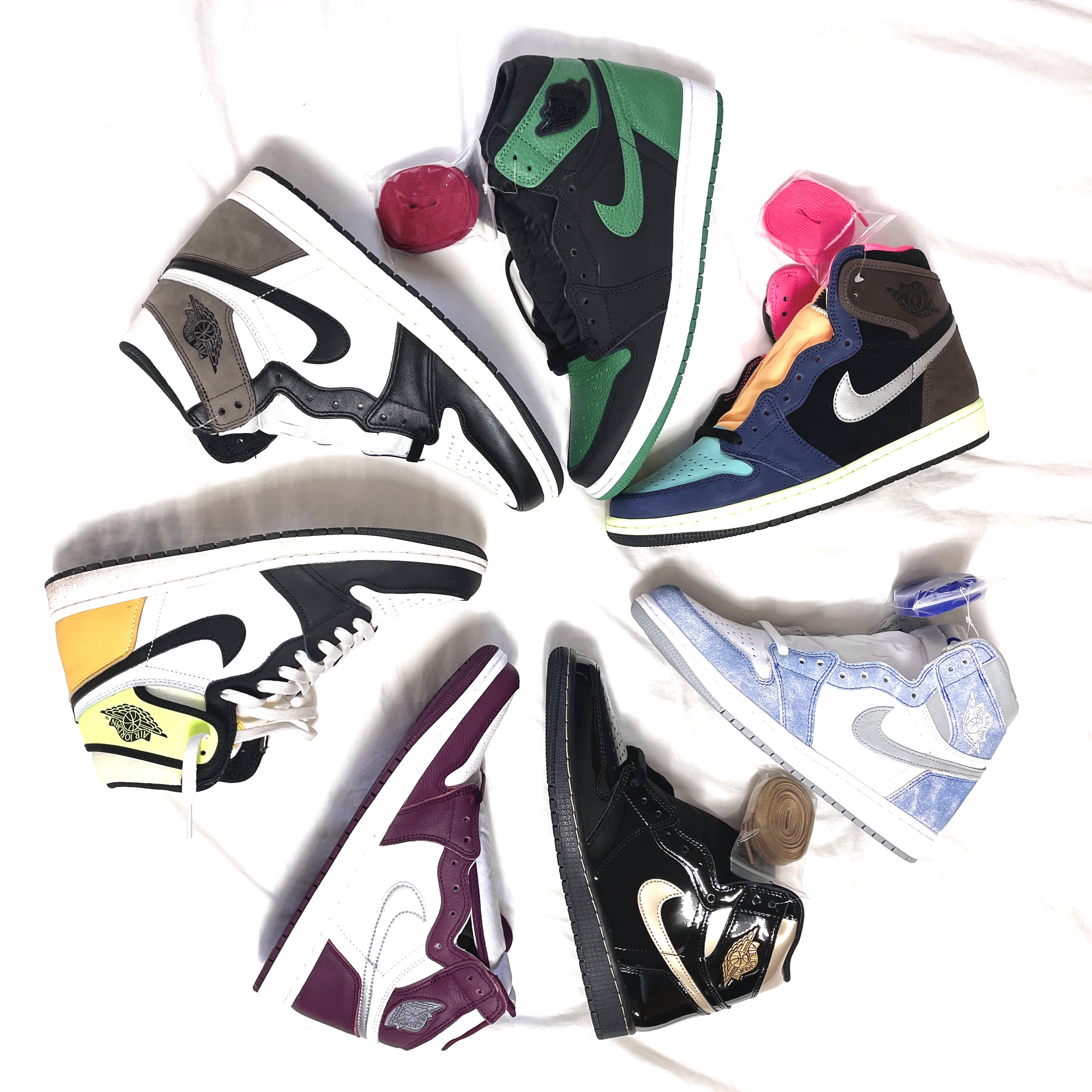 Jordan 1 Retro High OG Bordeaux, Jordan 1 Retro High OG Black Mocha 착용 스타일