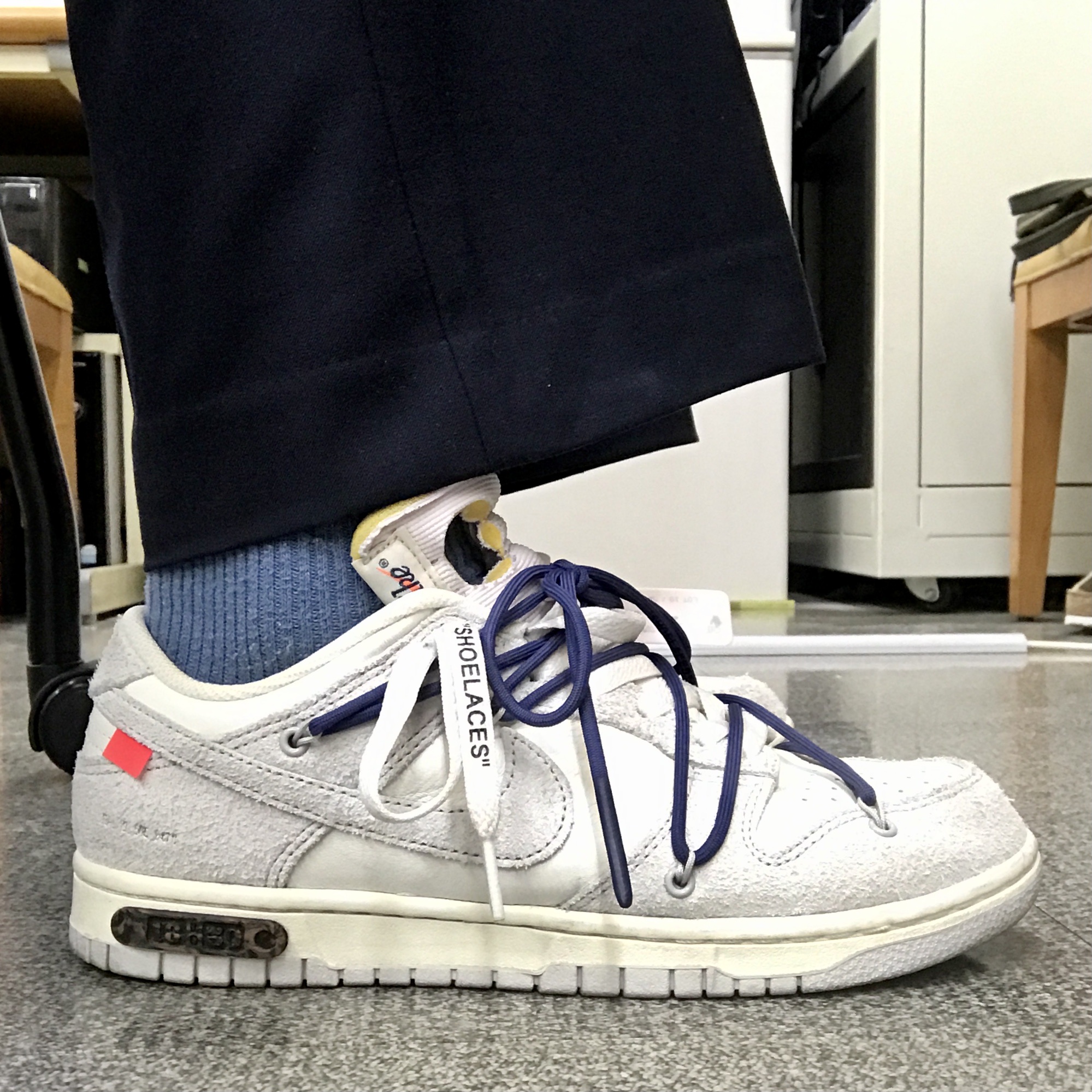 Nike x Off-White Dunk Low The 50 - Lot 18 착용 스타일
