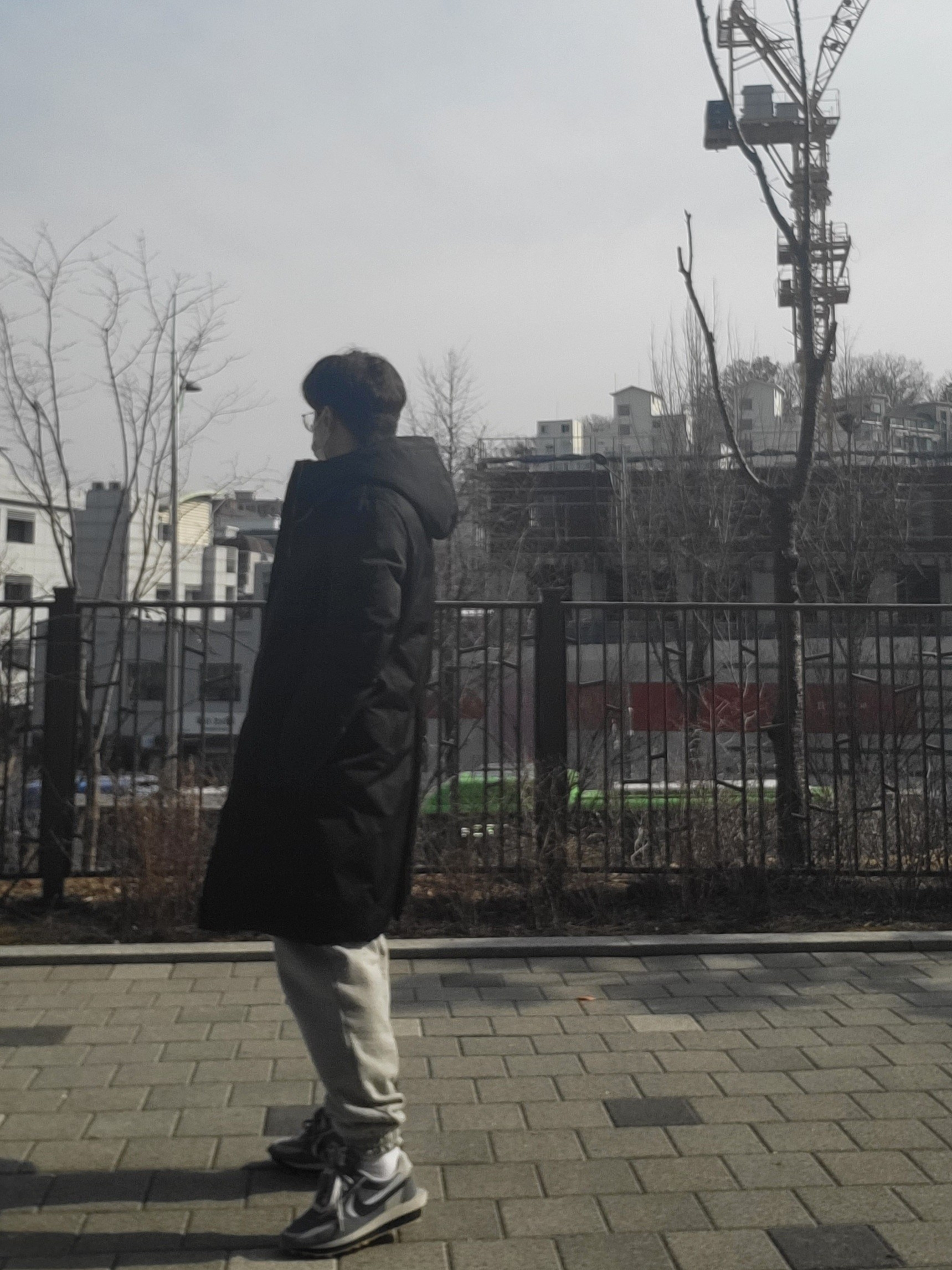 Nike x Sacai x Clot LDWaffle Cool Grey 착용 스타일