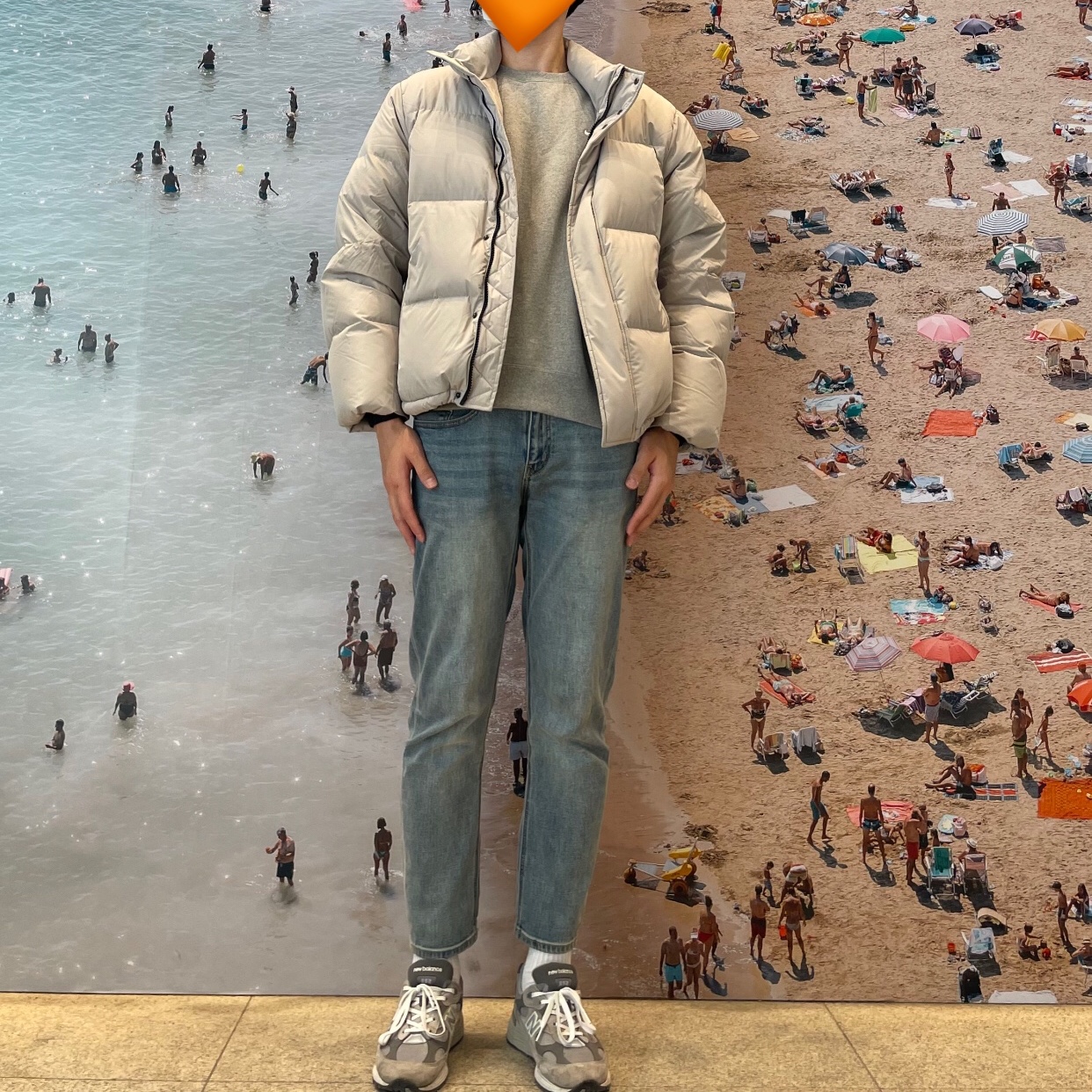 Nike x Stussy NRG ZR Fleece Crewneck Heather Grey - US/EU, New Balance 992 Made in USA Grey - D Standard 착용 스타일