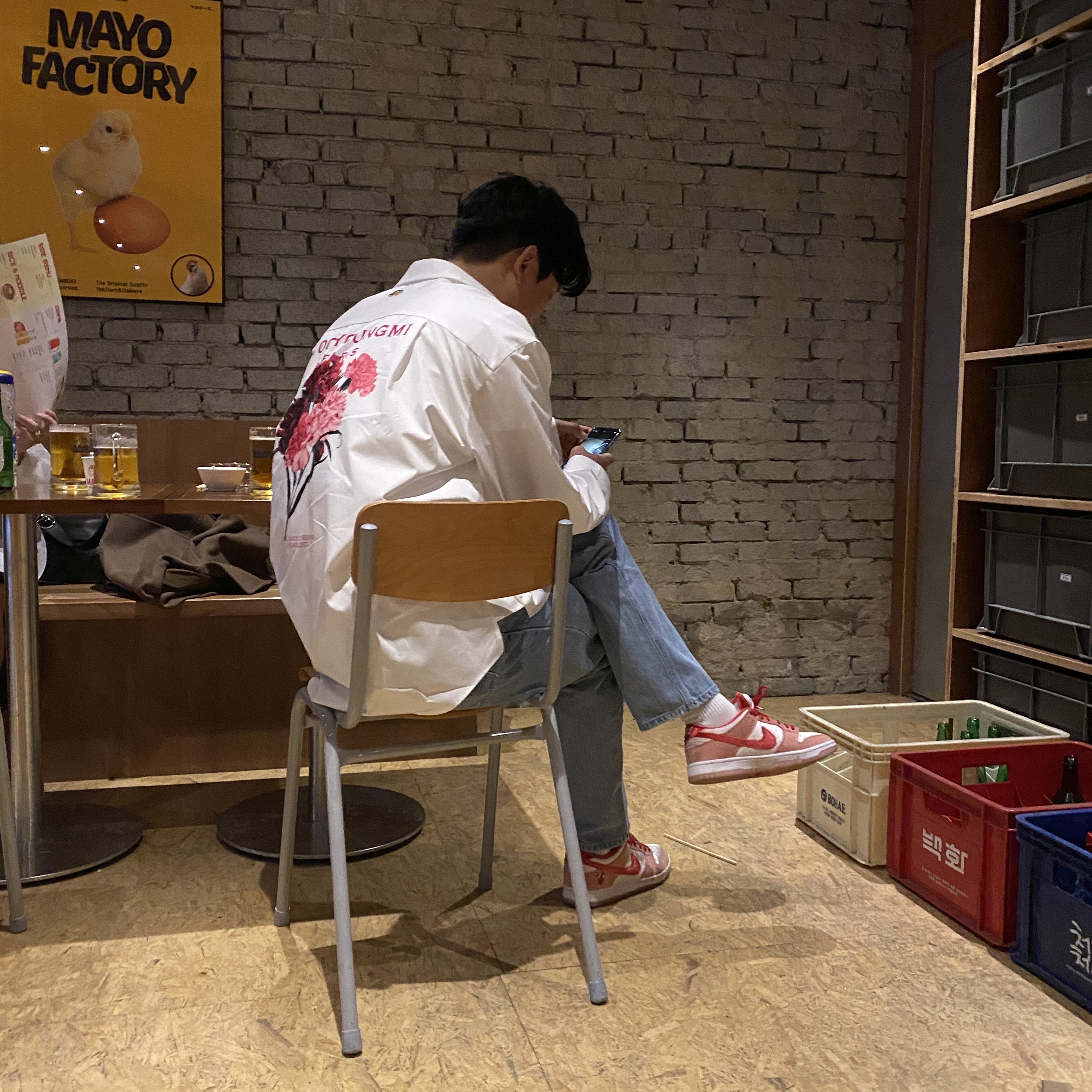 Nike x StrangeLove SB Dunk Low Pink (Regular Box) 착용 스타일