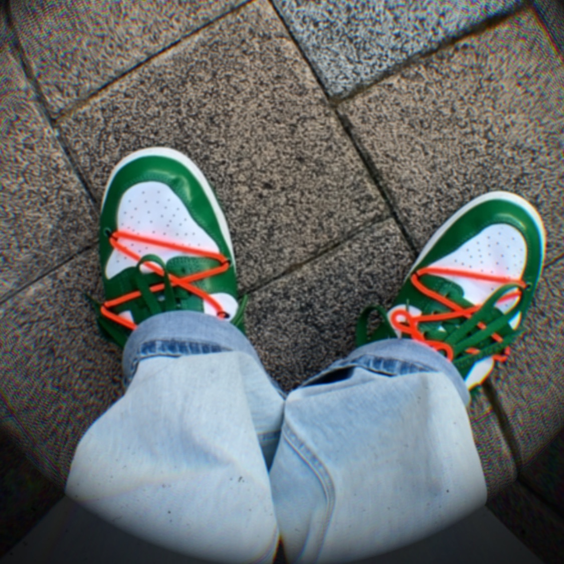 Jordan 1.5 Retro Chicago 2015, Jordan 1 x Travis Scott x Fragment Retro Low OG SP Military Blue 착용 스타일 - 3