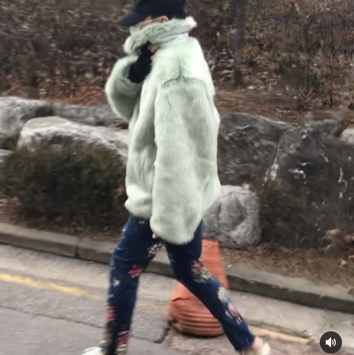 (W) Nike x Ambush Reversible Faux-Fur Coat Jade Horizon, Vans Style 36 Marshmallow Racing Red 착용 스타일