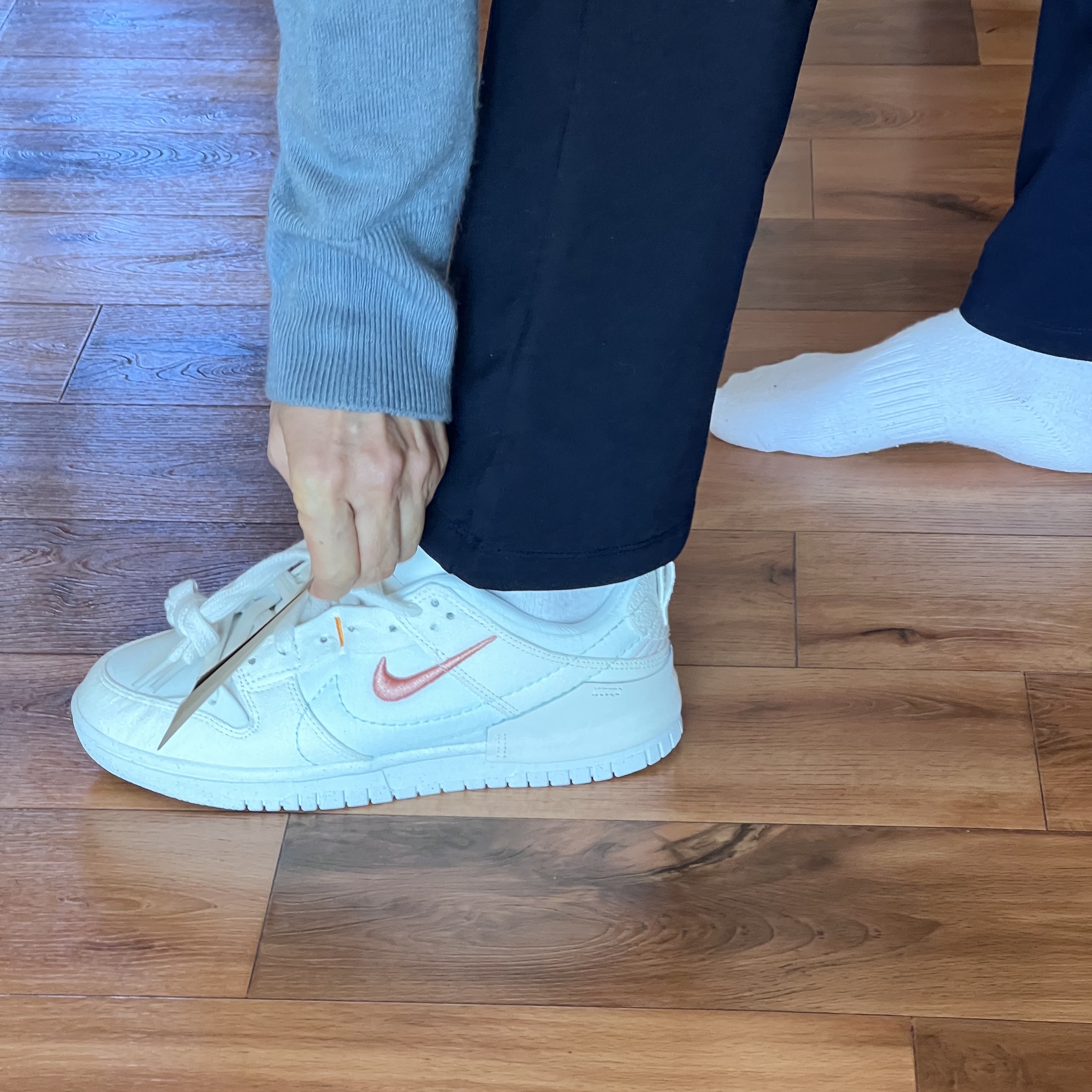 (W) Nike Dunk Low Disrupt 2 Pale Ivory Sail 착용 스타일