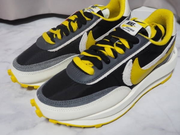 Nike x Sacai x Undercover LDWaffle Black Bright Citron 착용 스타일
