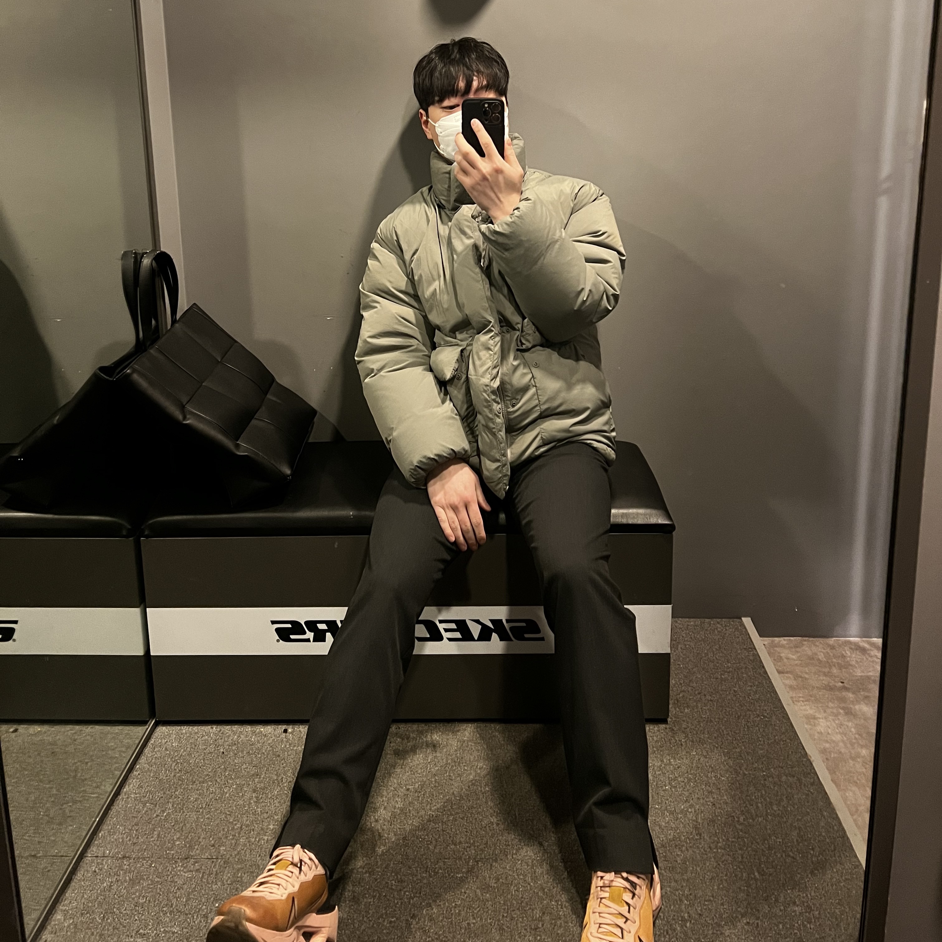 (W) Nike ZoomX Vista Grind Gold Suede Coral Stardust 착용 스타일