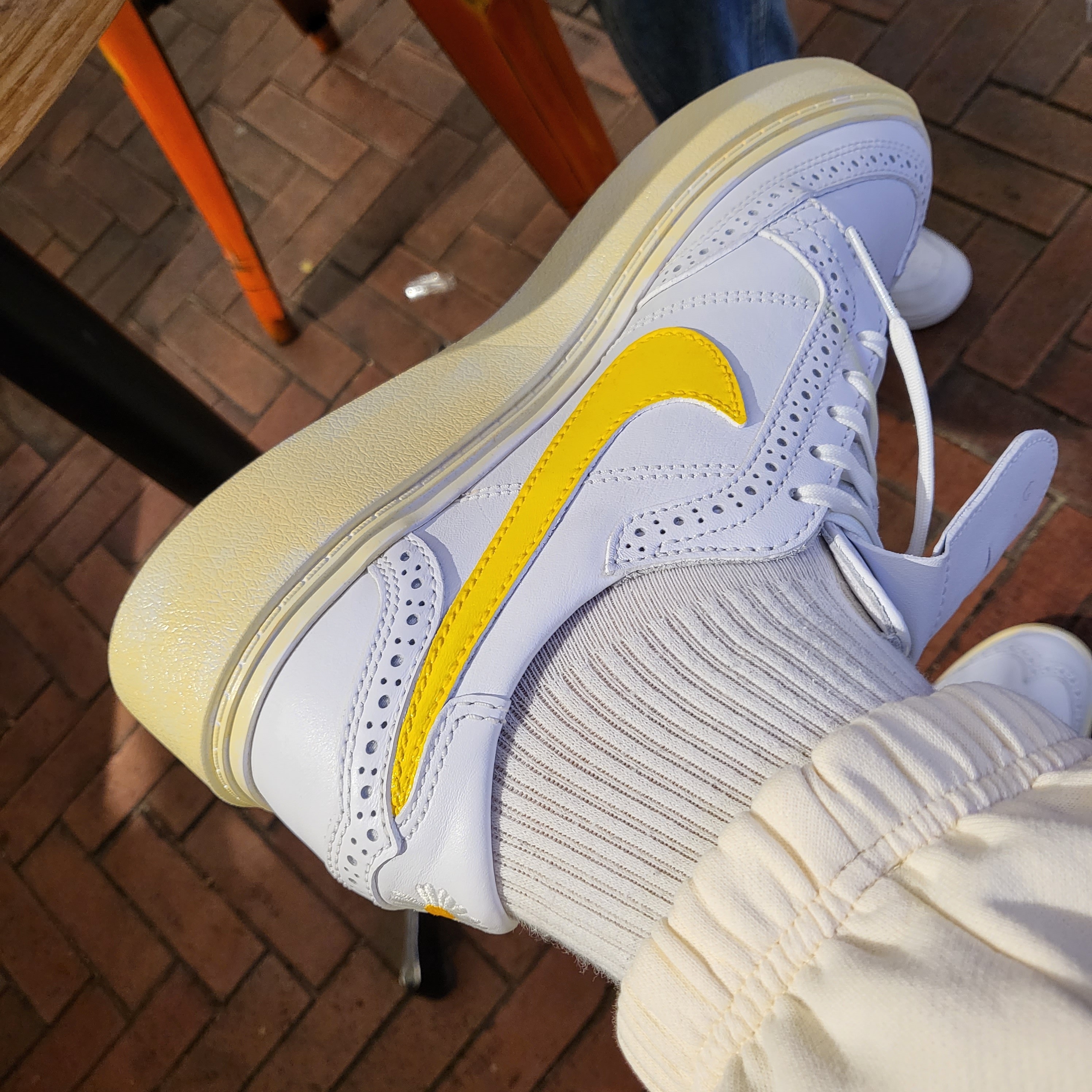 Nike x Peaceminusone Kwondo1 White 착용 스타일 - 2