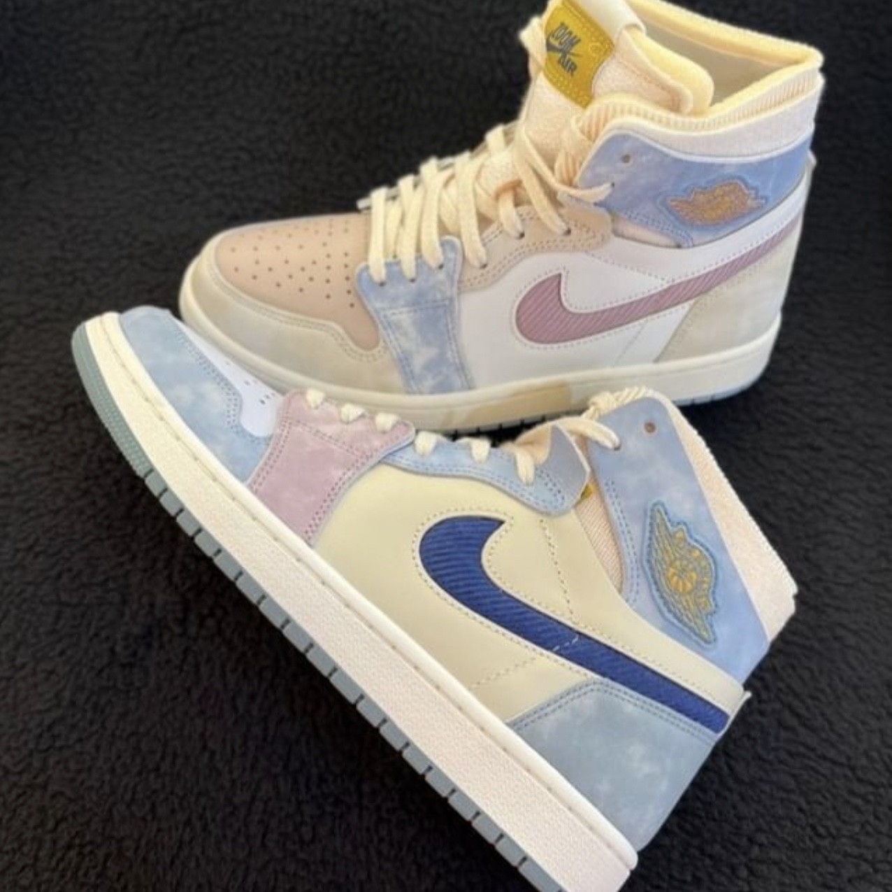 (W) Jordan 1 Zoom Air CMFT Pink Oxford Plum Fog 착용 스타일