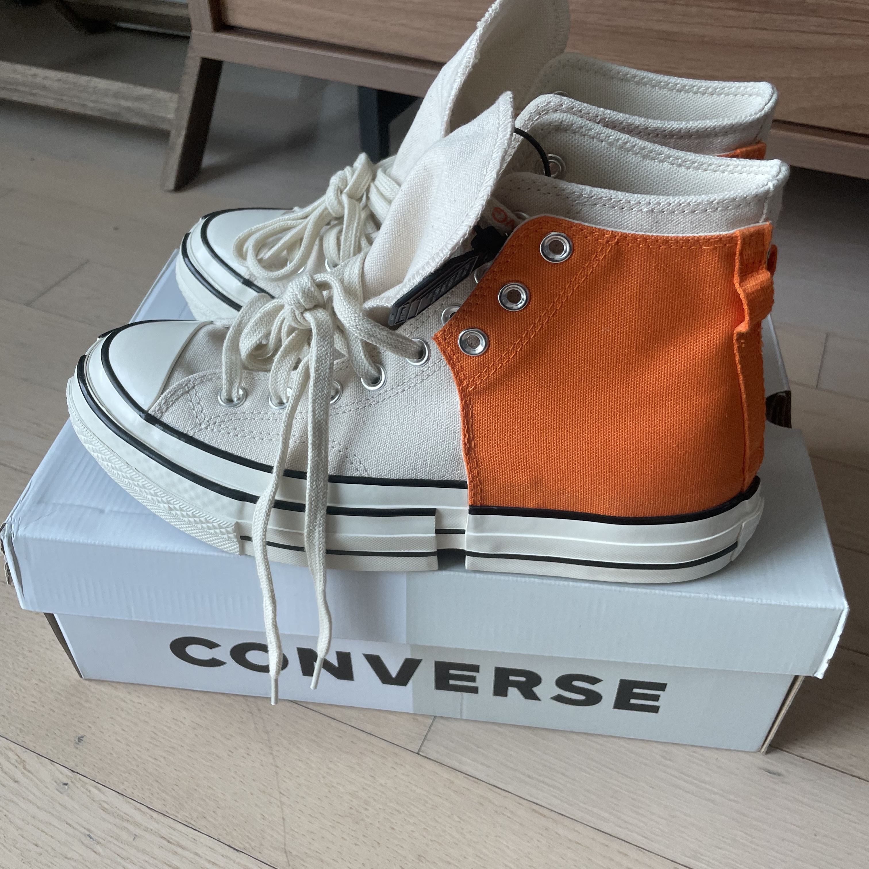 Converse x Feng Chen Wang Chuck 70 2-in-1 Persimmon Orange 착용 스타일 - 2