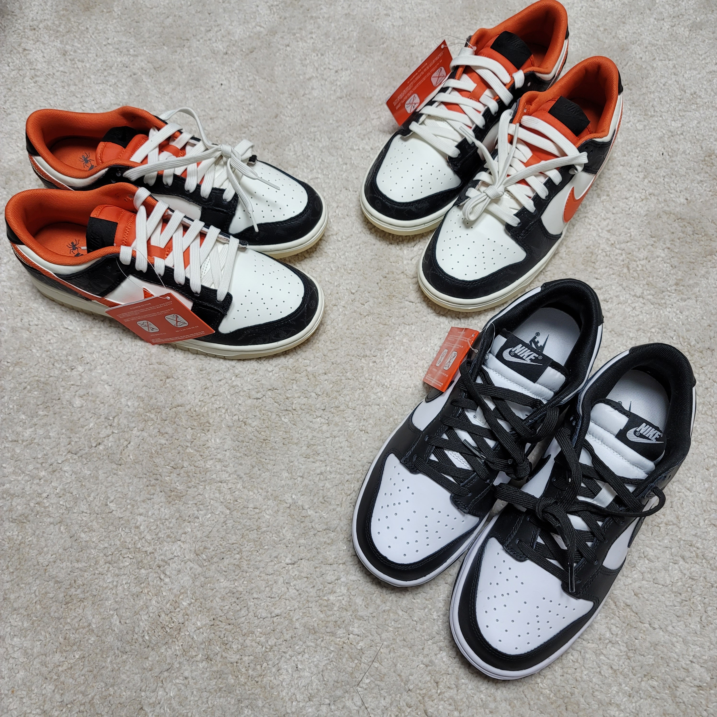 Nike Dunk Low Retro Black, Nike Dunk Low Retro PRM Halloween 착용 스타일