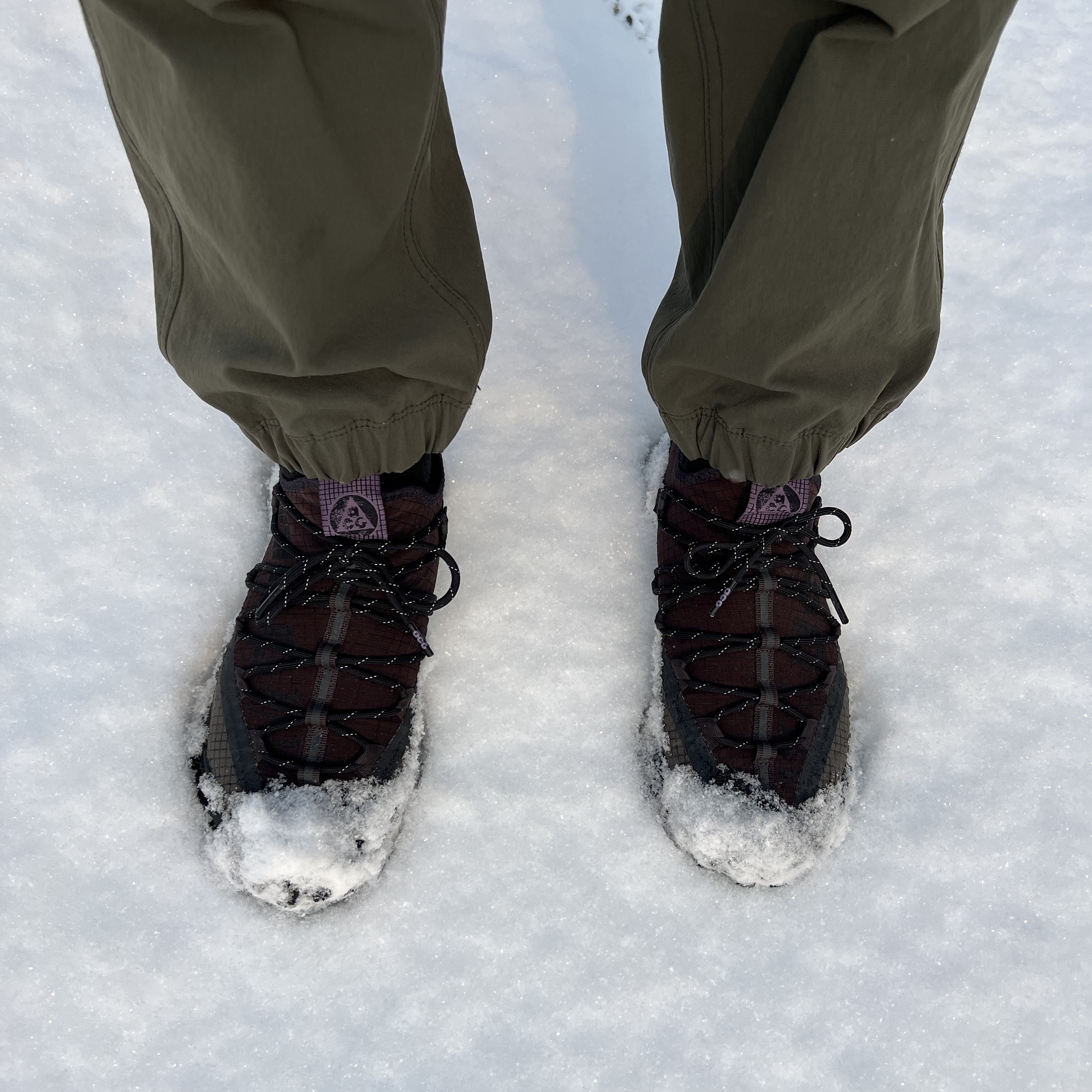 Nike ACG Trail Pants Sequoia - Asia, Nike ACG Mountain Fly Low Brown Basalt 착용 스타일