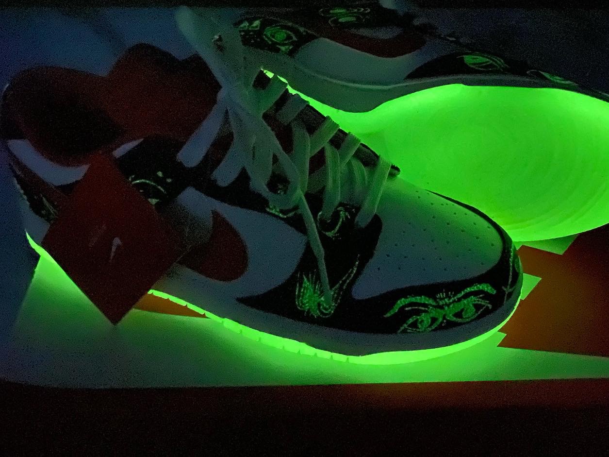 Nike Dunk Low Retro PRM Halloween, (W) Nike Dunk Low Black 착용 스타일 - 2