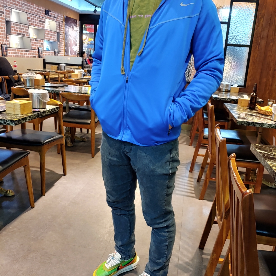 Nike x Sacai LDWaffle Green Multi 착용 스타일