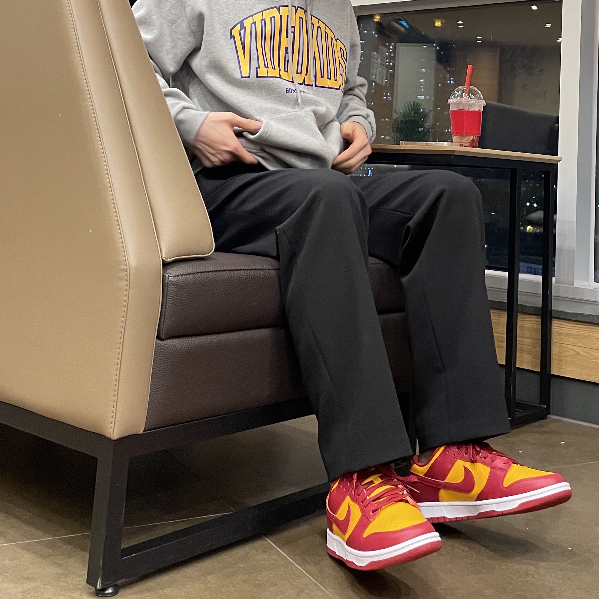 Nike Dunk Low Retro Championship Gold 착용 스타일