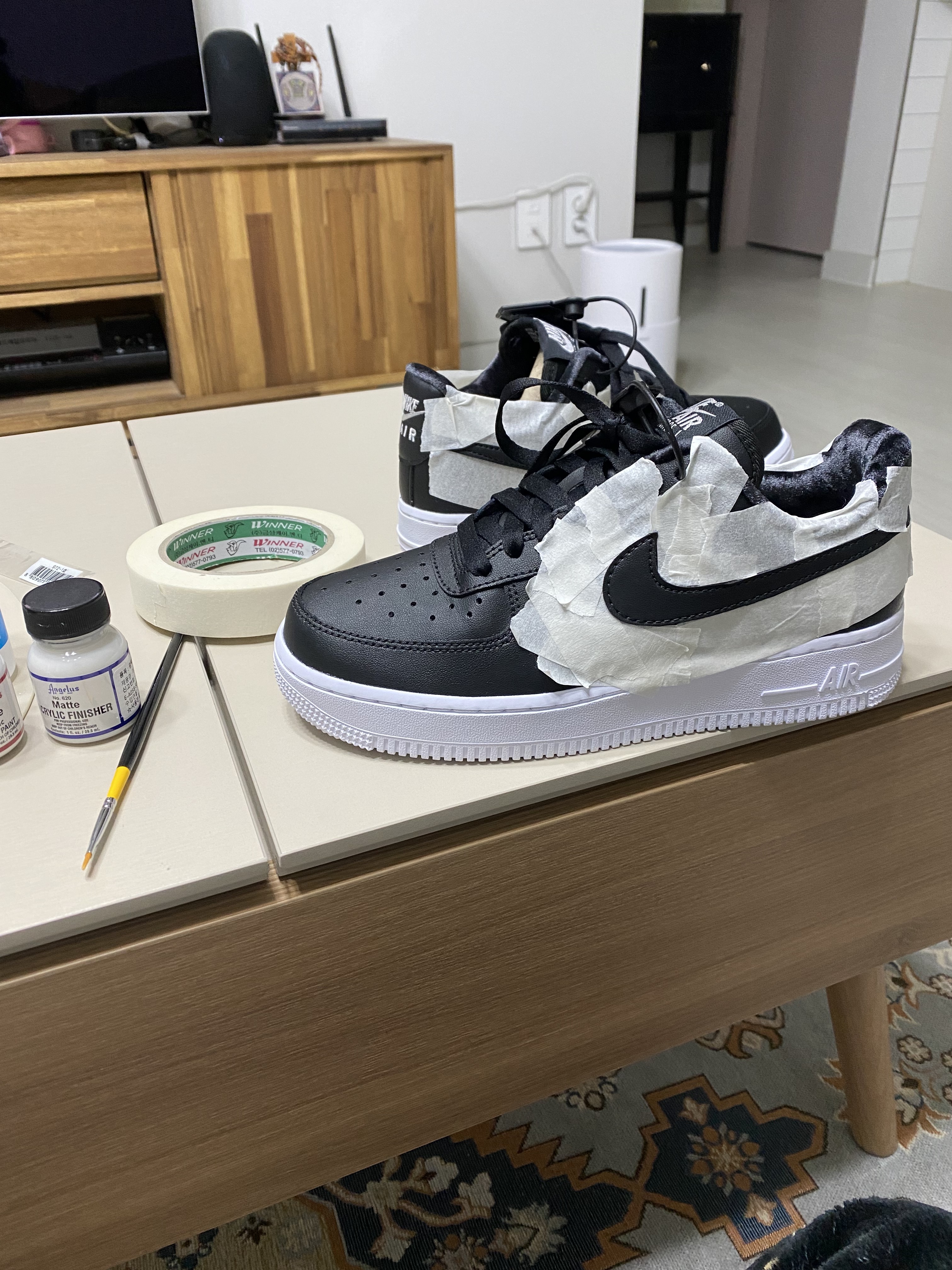 (W) Nike Air Force 1 '07 LX Black Pendant 착용 스타일 - 2