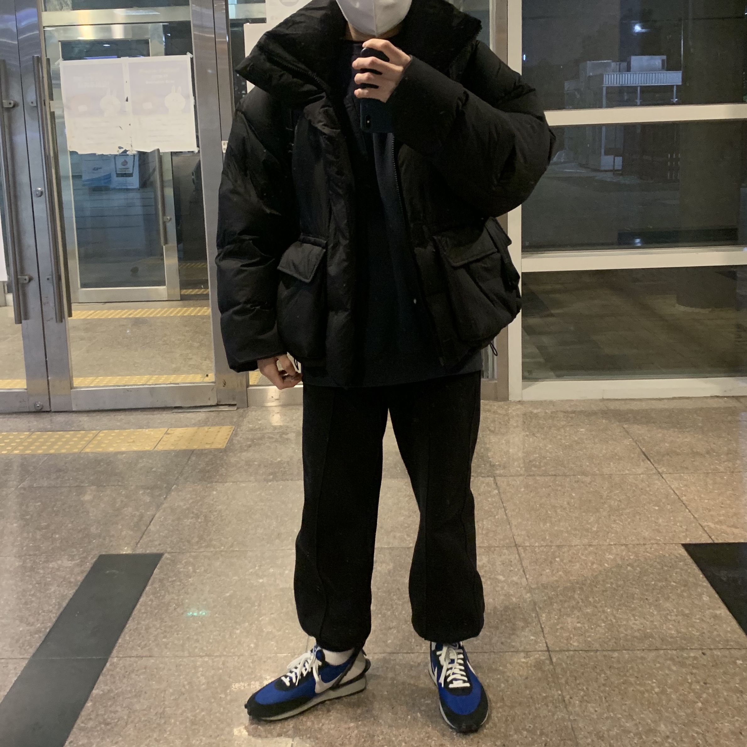 Nike x Undercover Daybreak Blue Jay 착용 스타일
