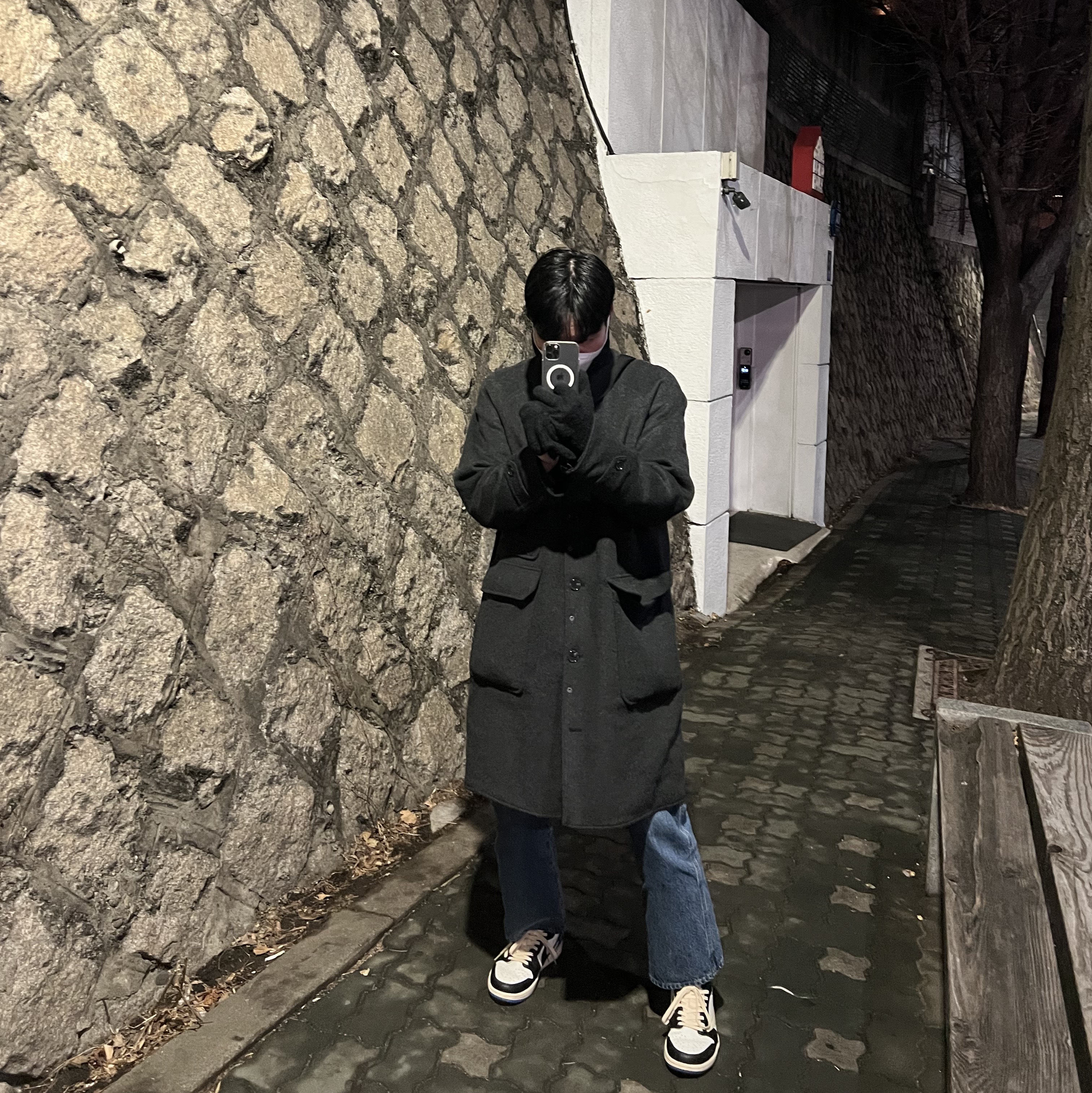Jordan 1 x Travis Scott x Fragment Retro Low OG SP Military Blue 착용 스타일