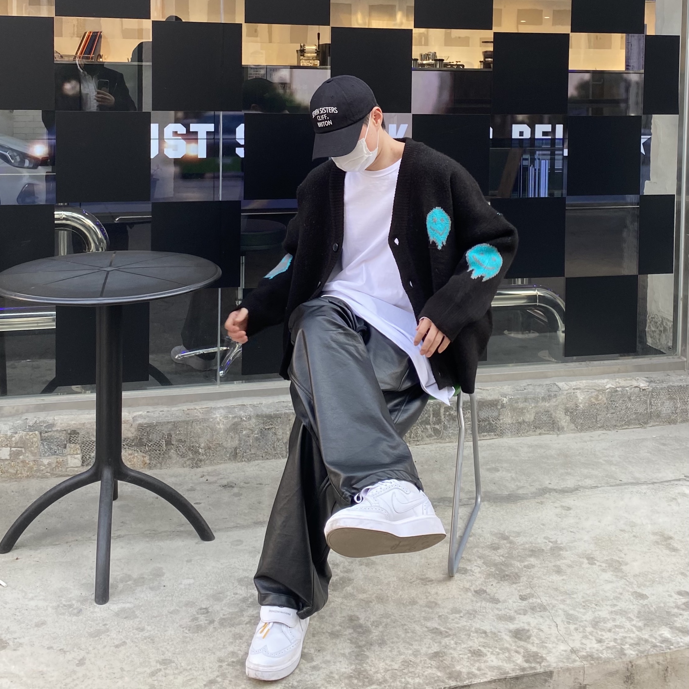 Nike x Peaceminusone Kwondo1 White 착용 스타일