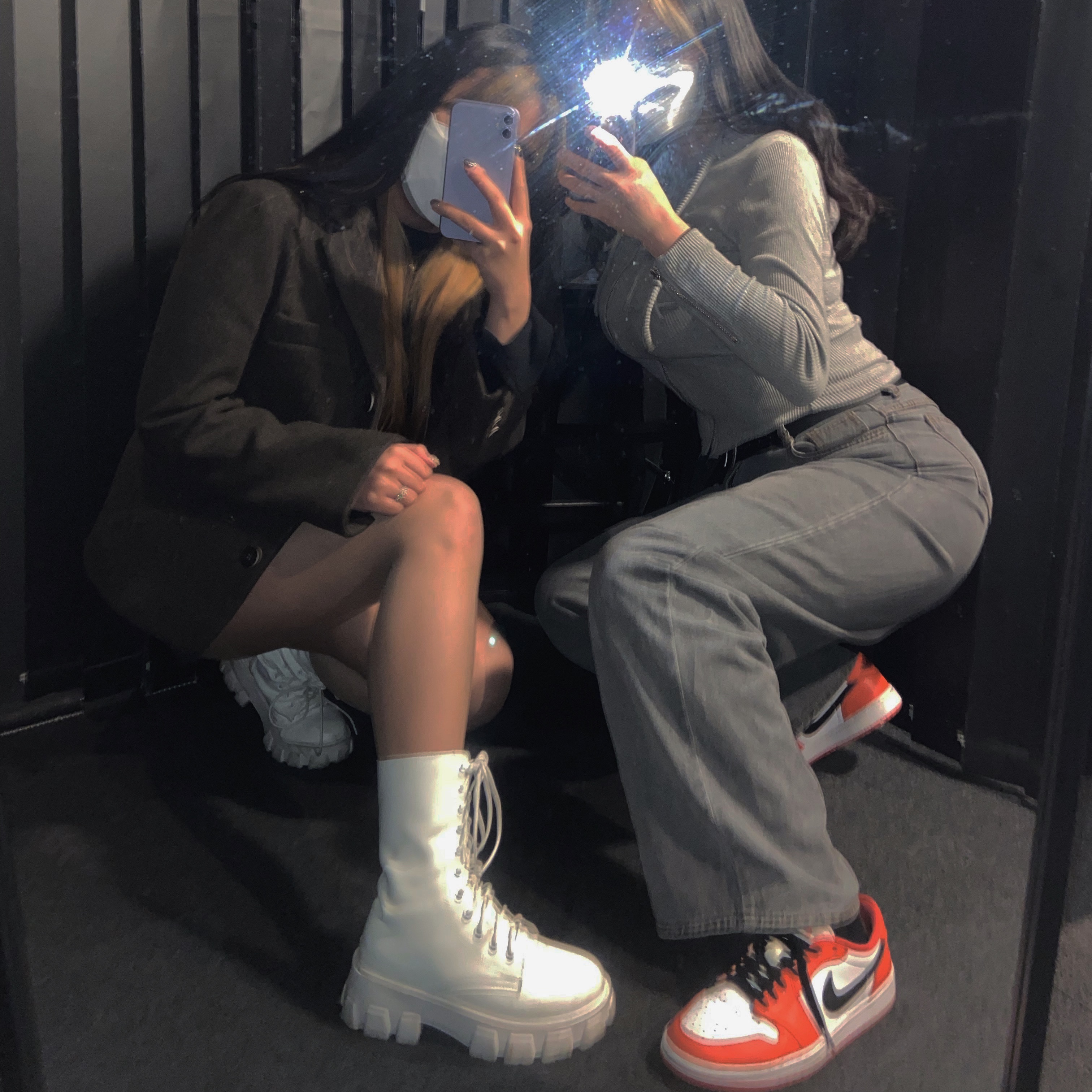 (W) Jordan 1 Low OG Starfish 착용 스타일 - 1