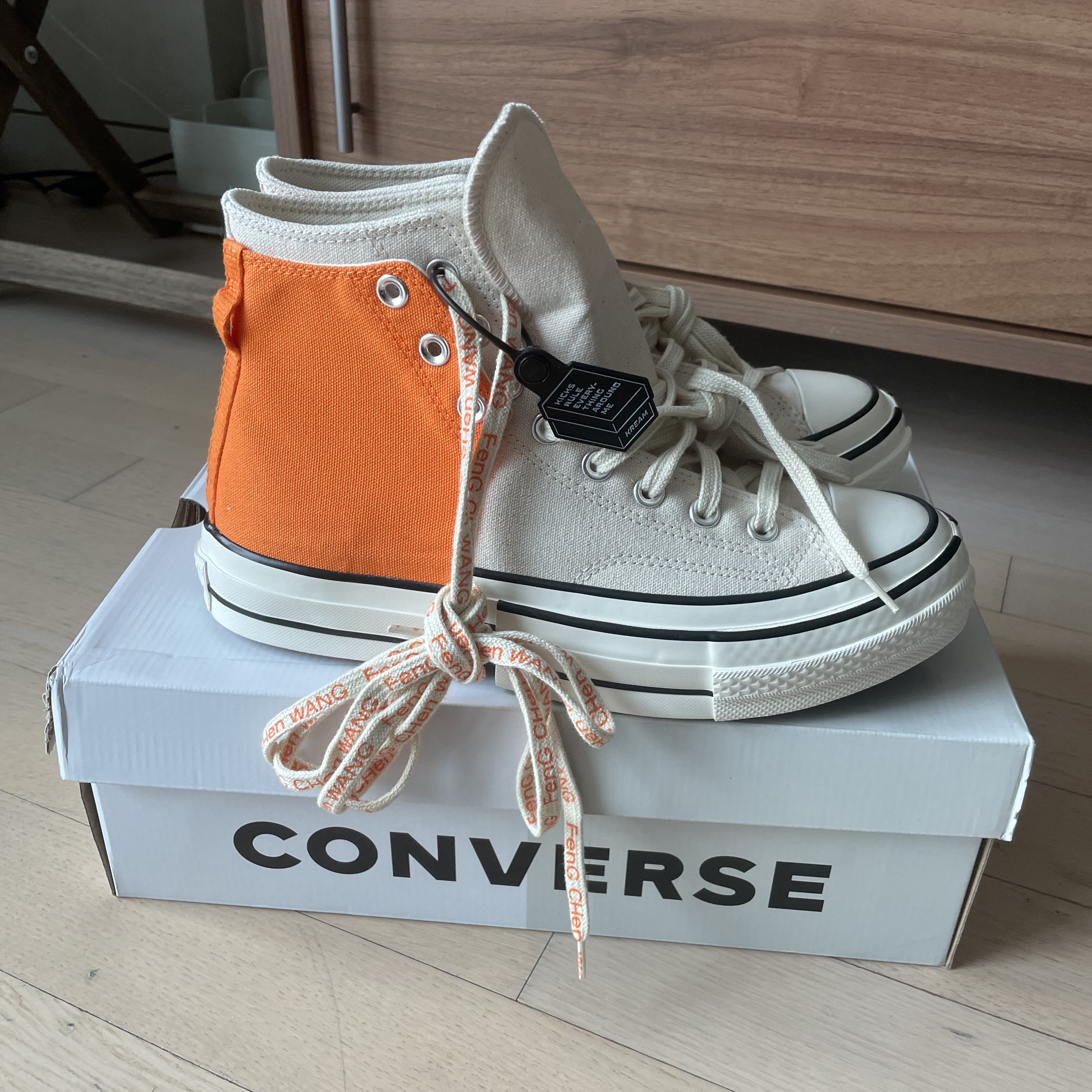 Converse x Feng Chen Wang Chuck 70 2-in-1 Persimmon Orange 착용 스타일 - 4