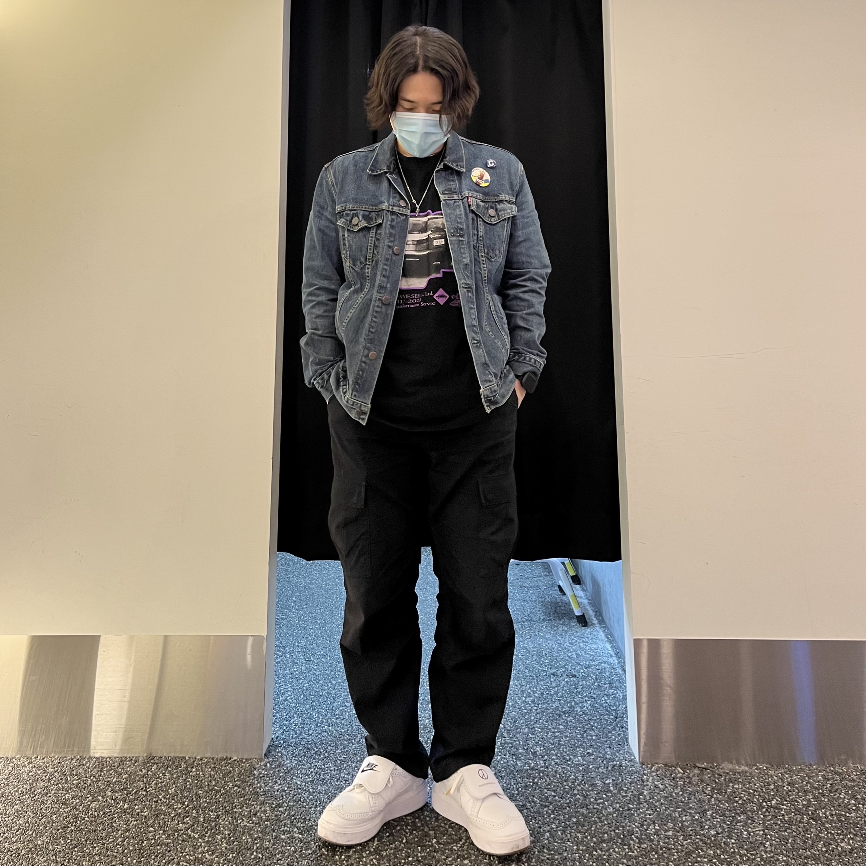 Nike x Peaceminusone Kwondo1 White 착용 스타일