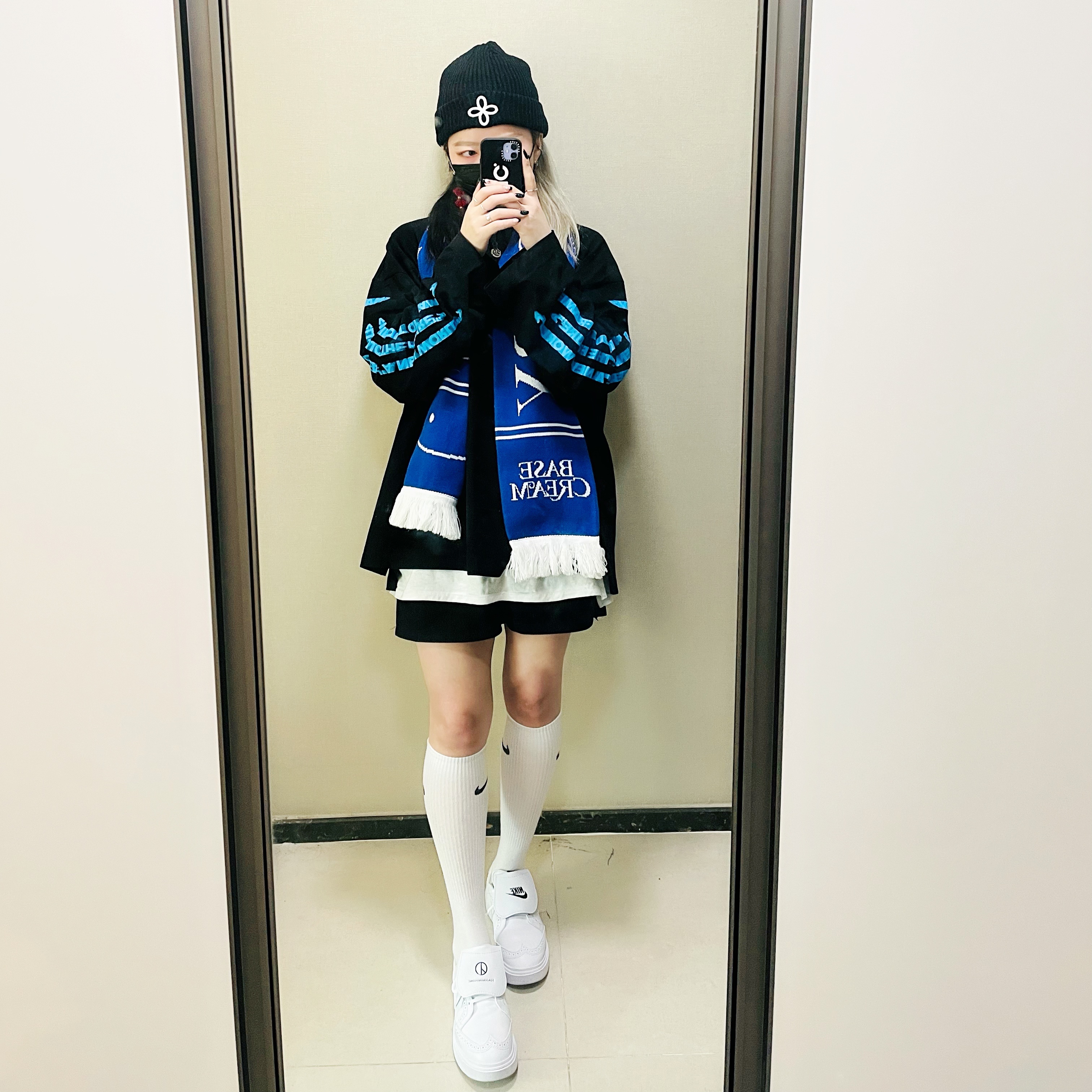Nike x Peaceminusone Kwondo1 White 착용 스타일 - 1