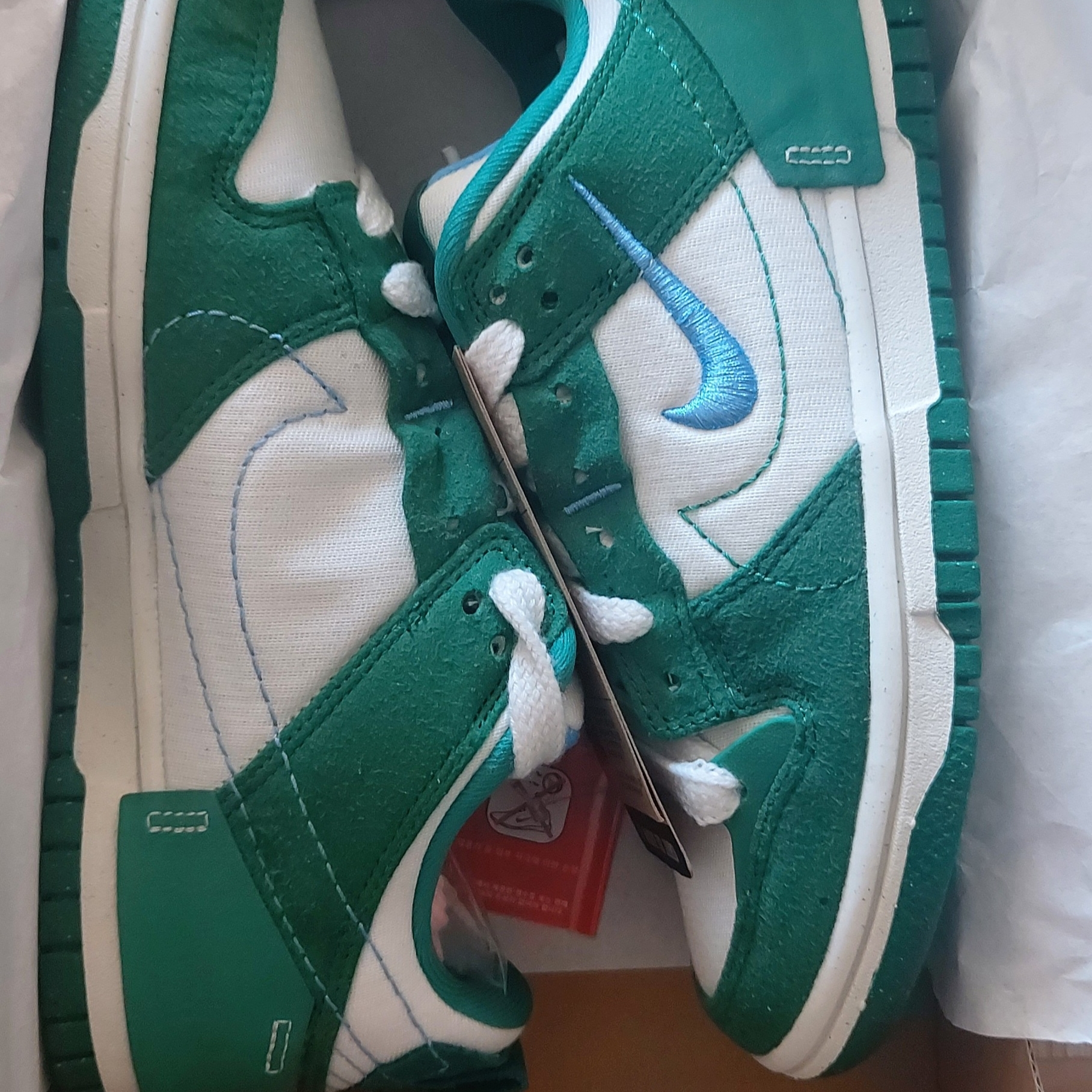 (W) Nike Dunk Low Disrupt 2 Phantom University Blue 착용 스타일