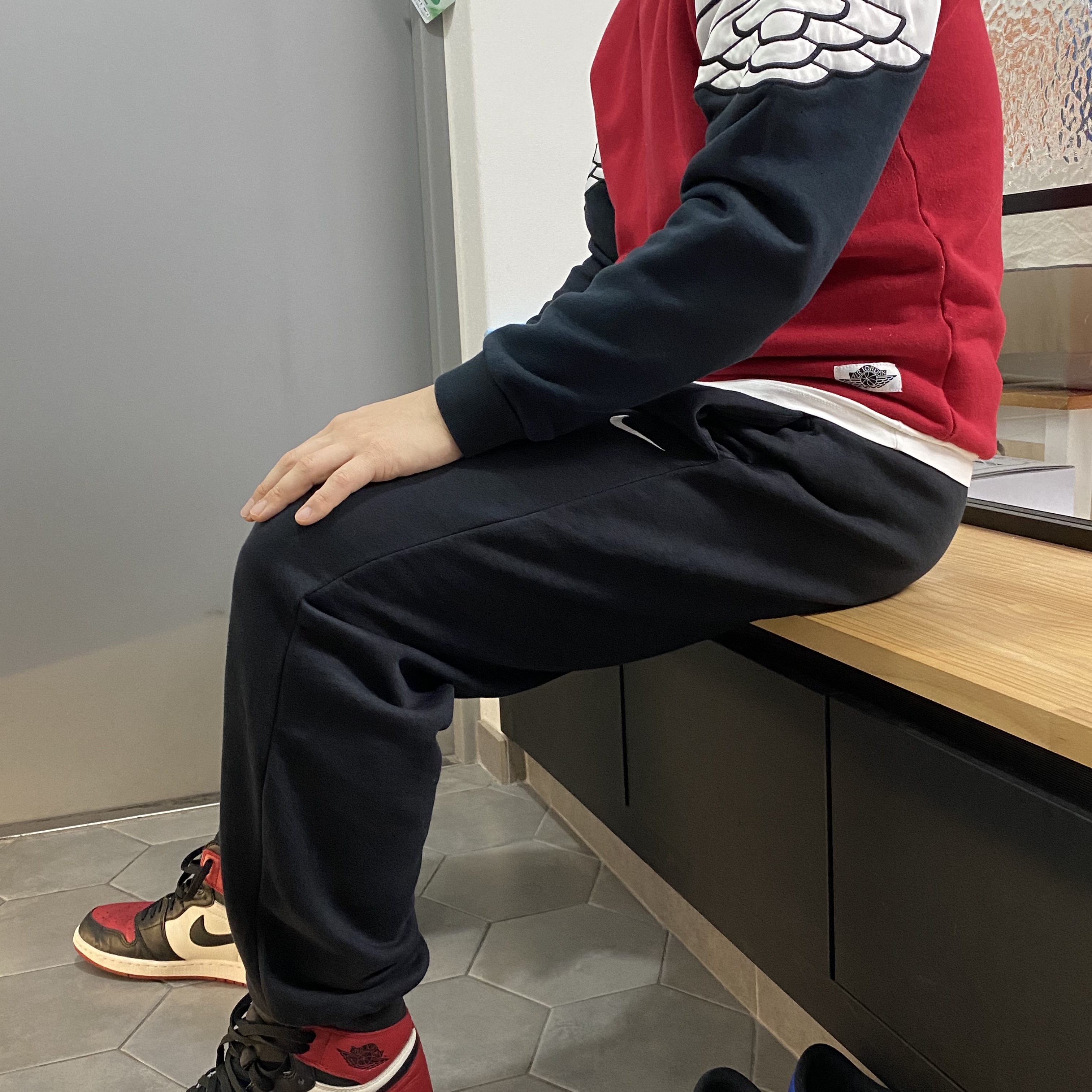 Jordan 1 Retro High OG Bred Toe 착용 스타일 - 2