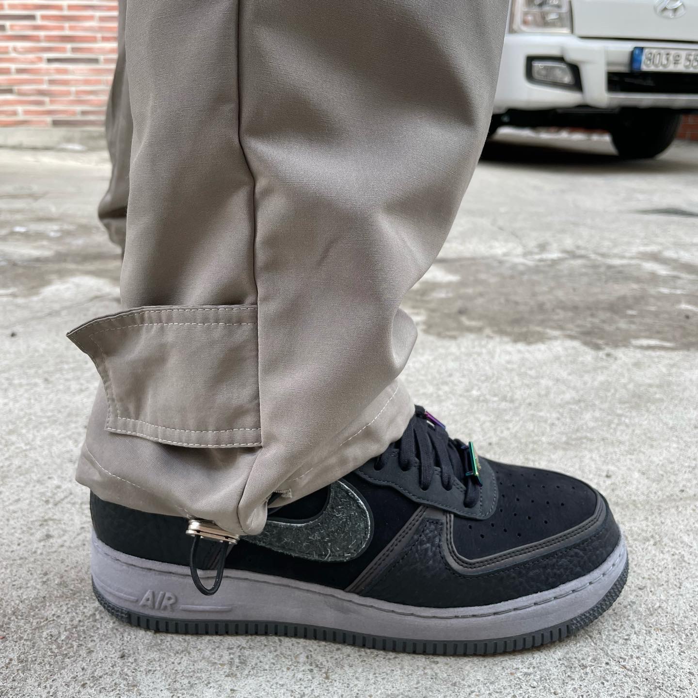 Nike x A Ma Maniere Air Force 1 Low, Supreme Backpack Black - 18FW 착용 스타일 - 4