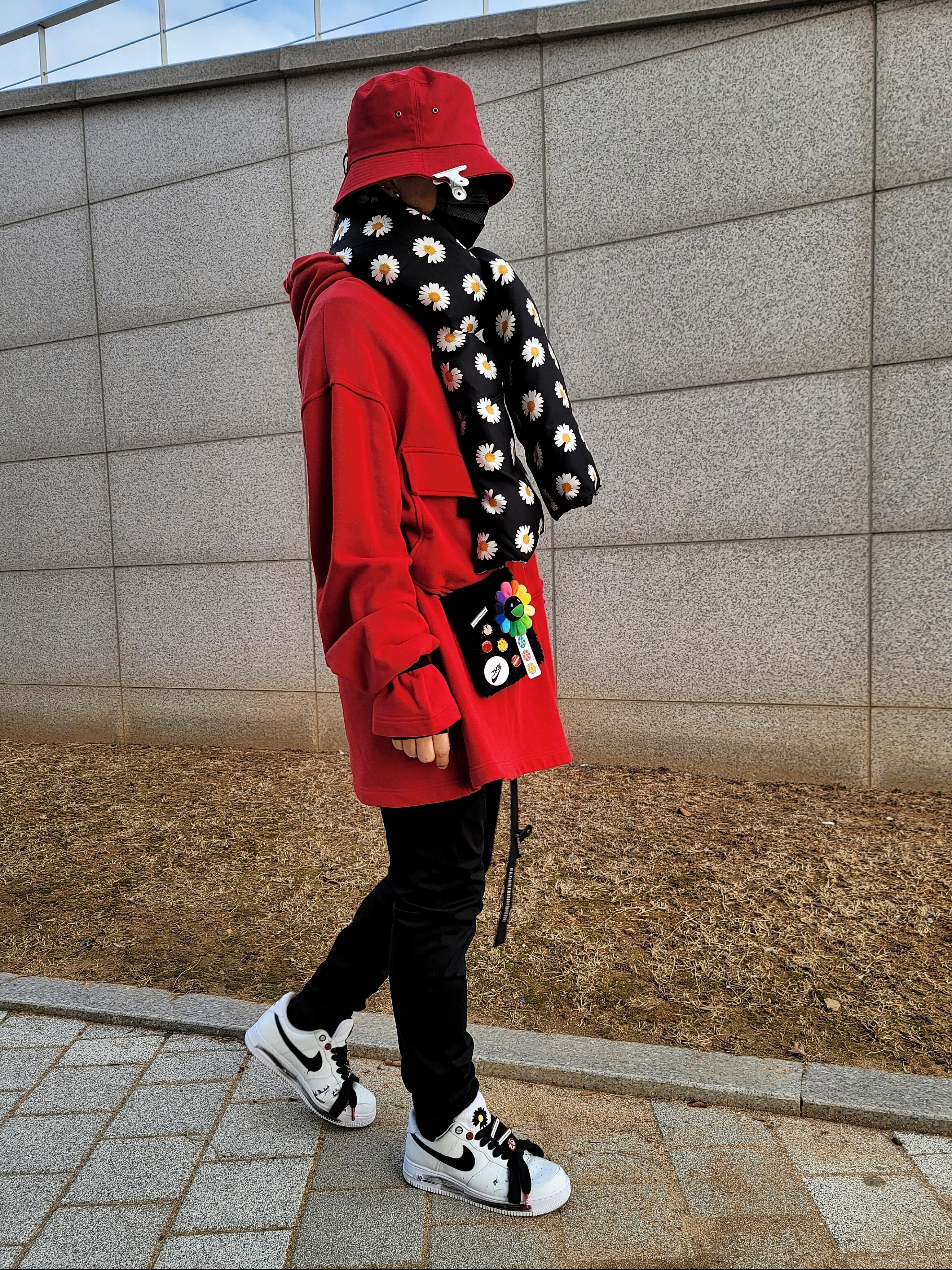 Nike x Peaceminusone Air Force 1 Low Para-Noise 2.0 착용 스타일 - 2