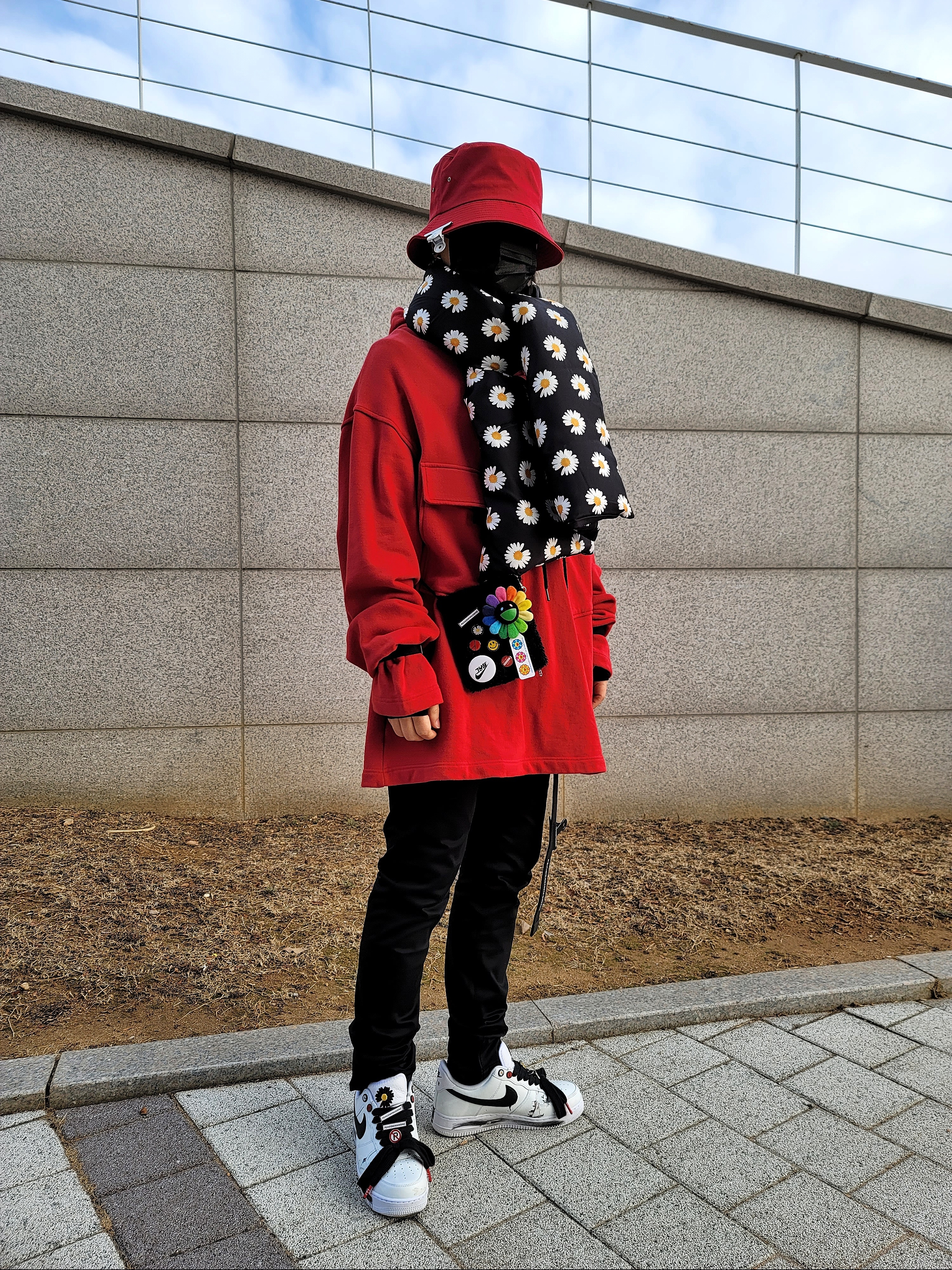 Nike x Peaceminusone Air Force 1 Low Para-Noise 2.0 착용 스타일 - 4