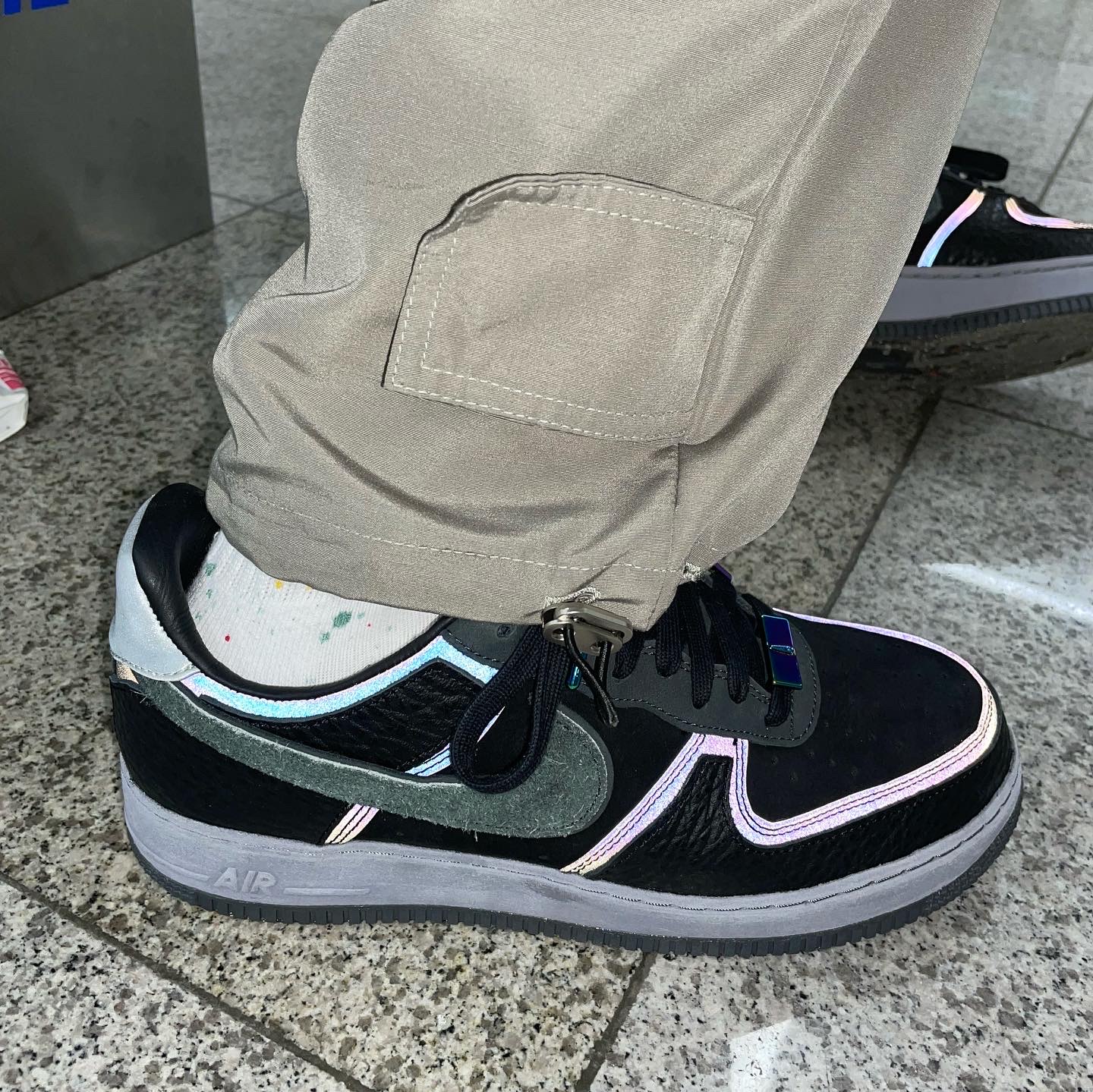 Nike x A Ma Maniere Air Force 1 Low, Supreme Backpack Black - 18FW 착용 스타일 - 2