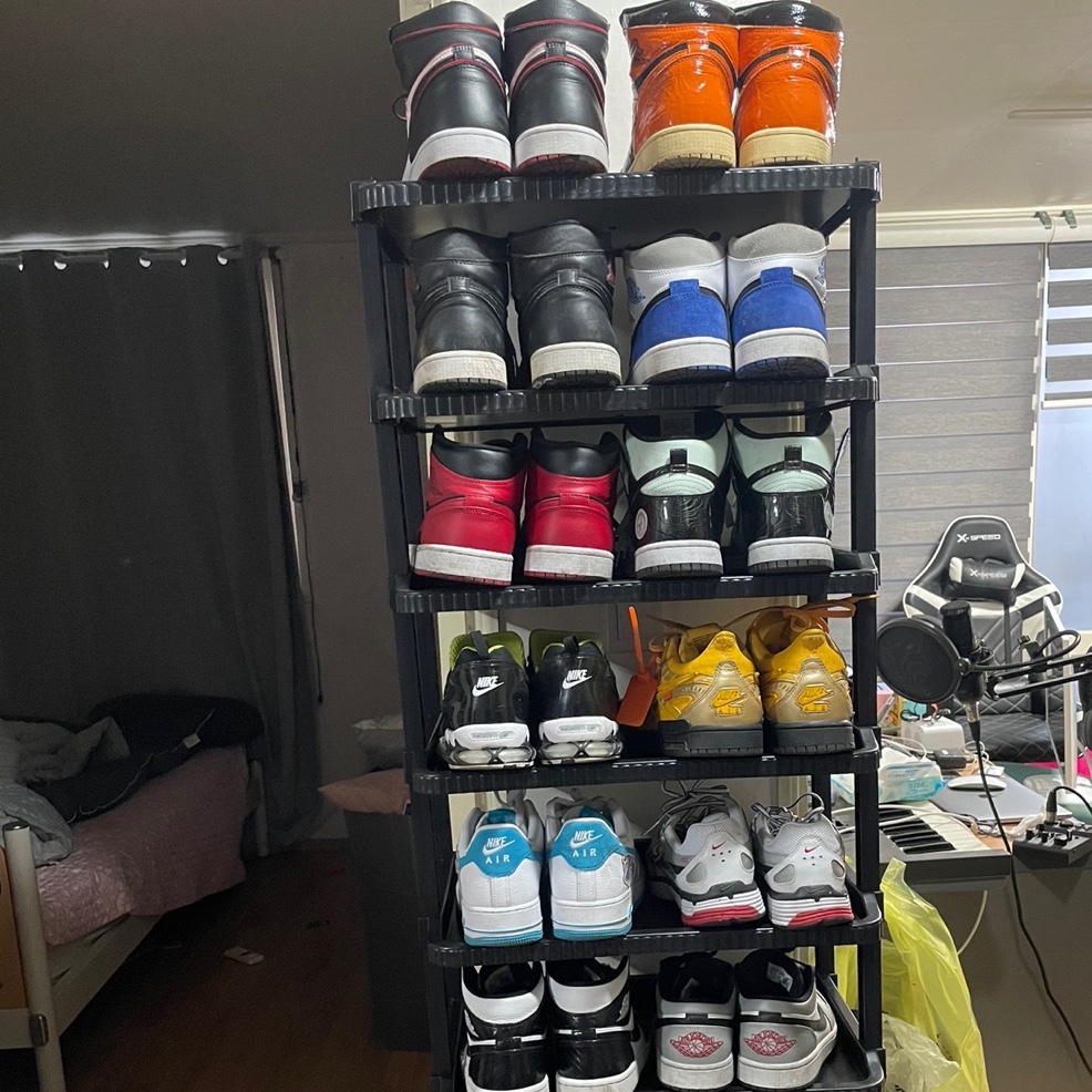 Jordan 1 Low Light Smoke Grey, Jordan 1 Mid SE ASW Black 착용 스타일