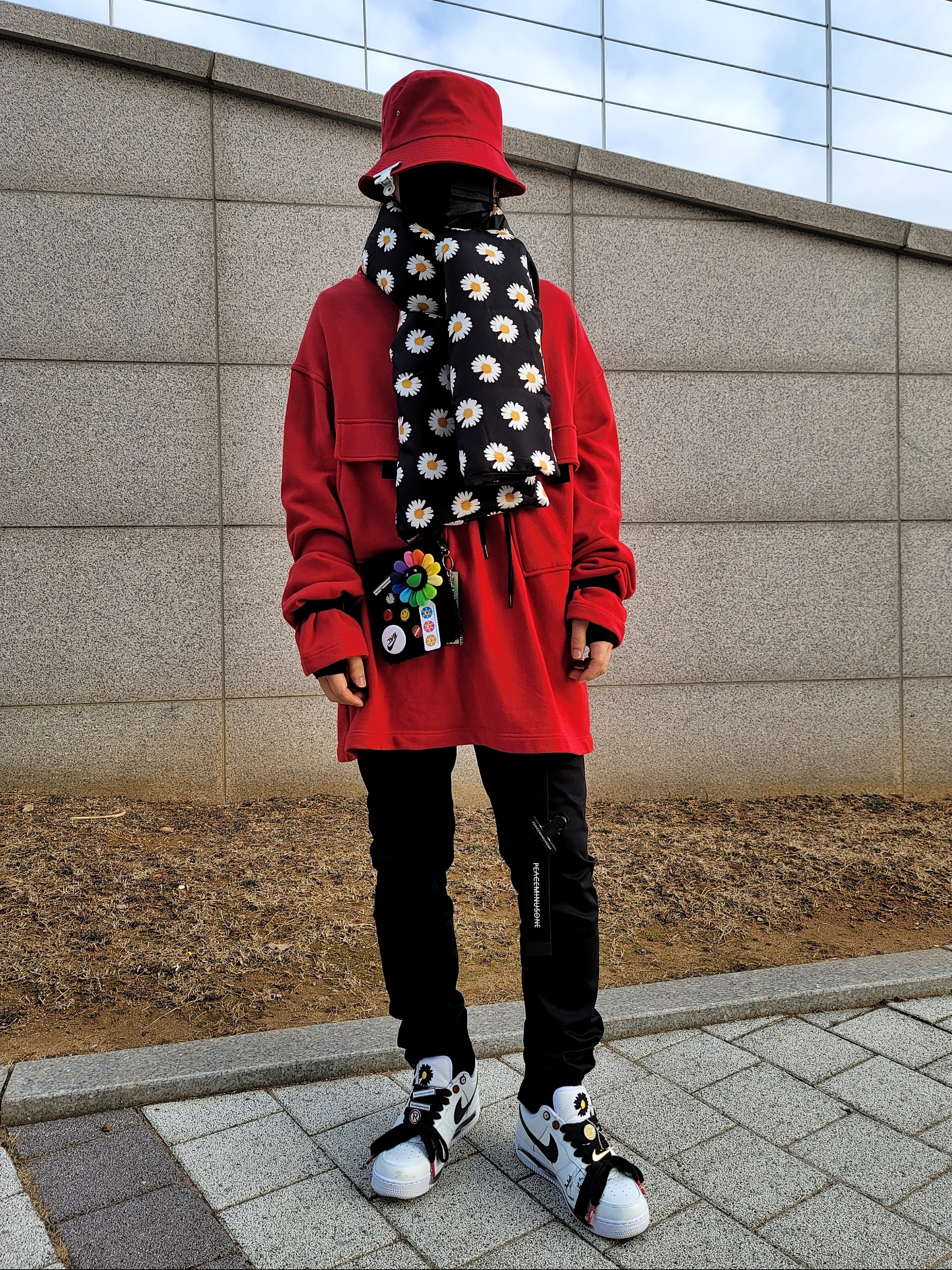 Nike x Peaceminusone Air Force 1 Low Para-Noise 2.0 착용 스타일 - 1