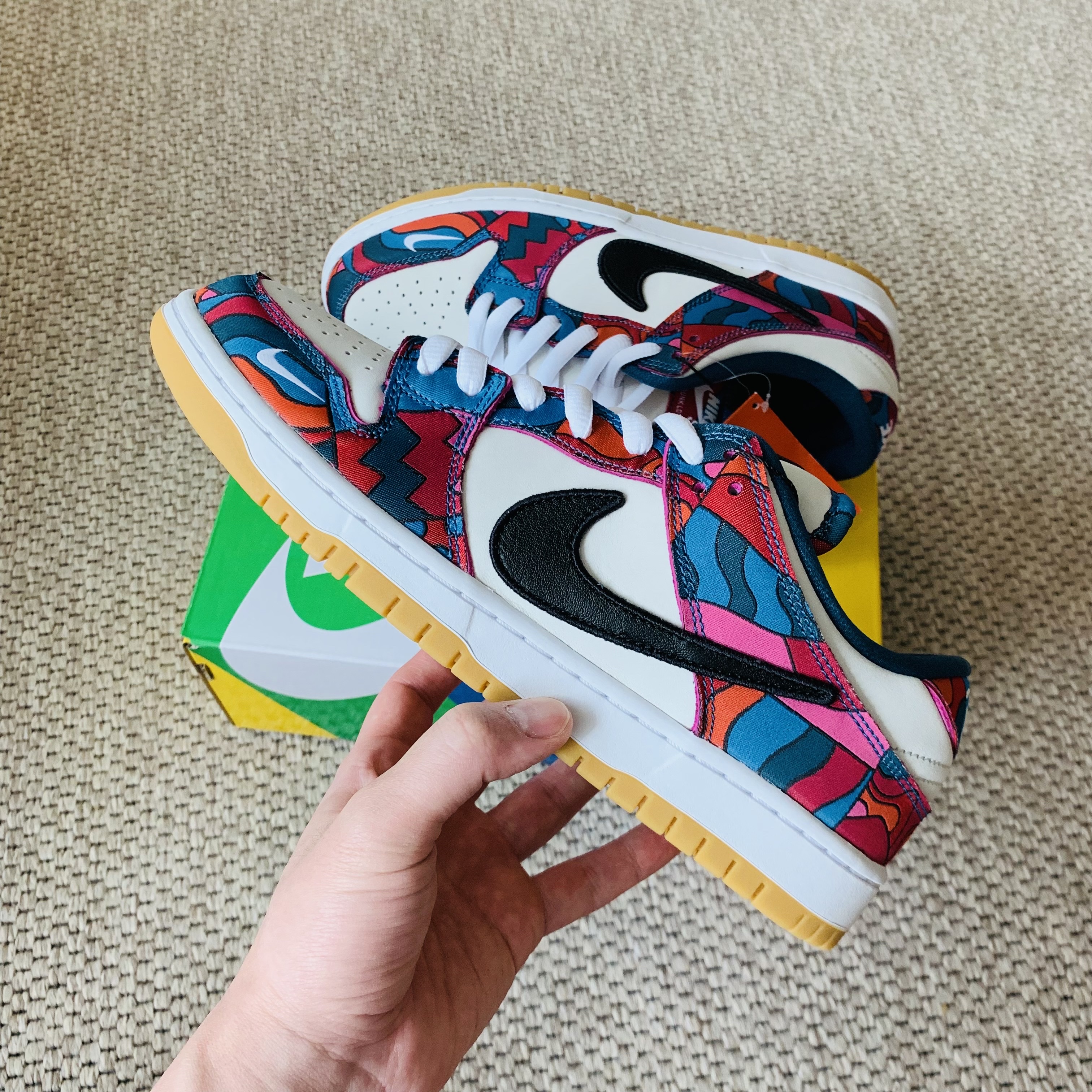 Nike x Parra SB Dunk Low Pro Abstract Art 착용 스타일 - 3