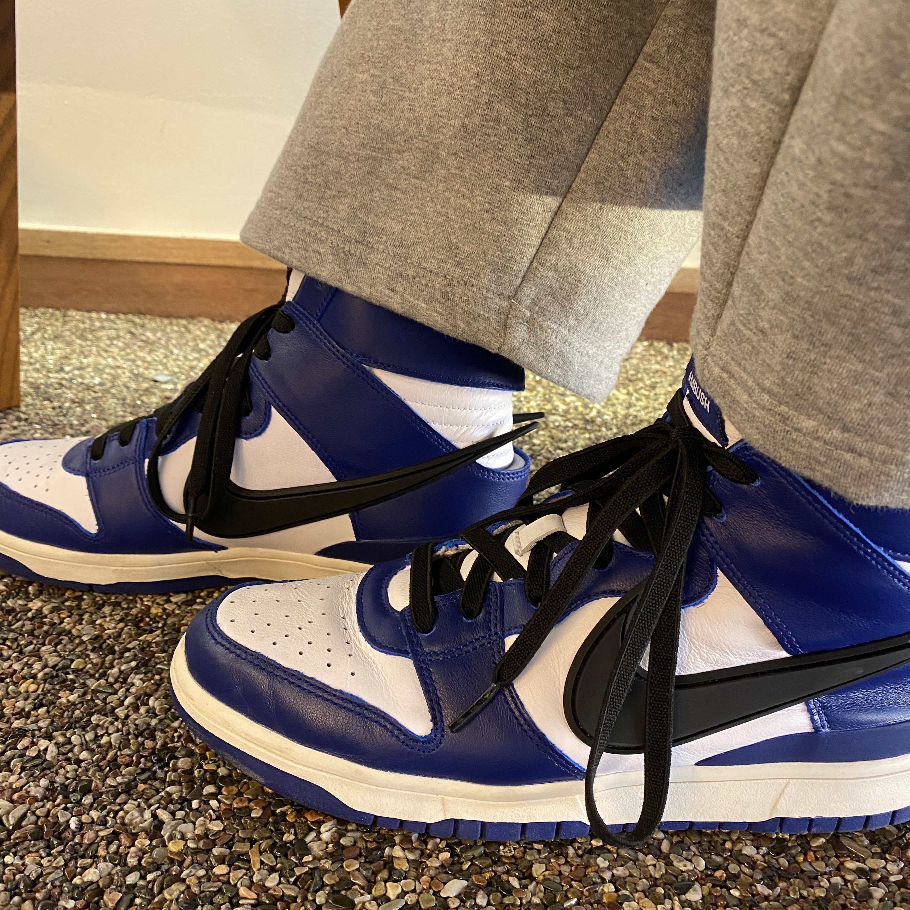 Nike x Ambush Dunk High Deep Royal Blue 착용 스타일