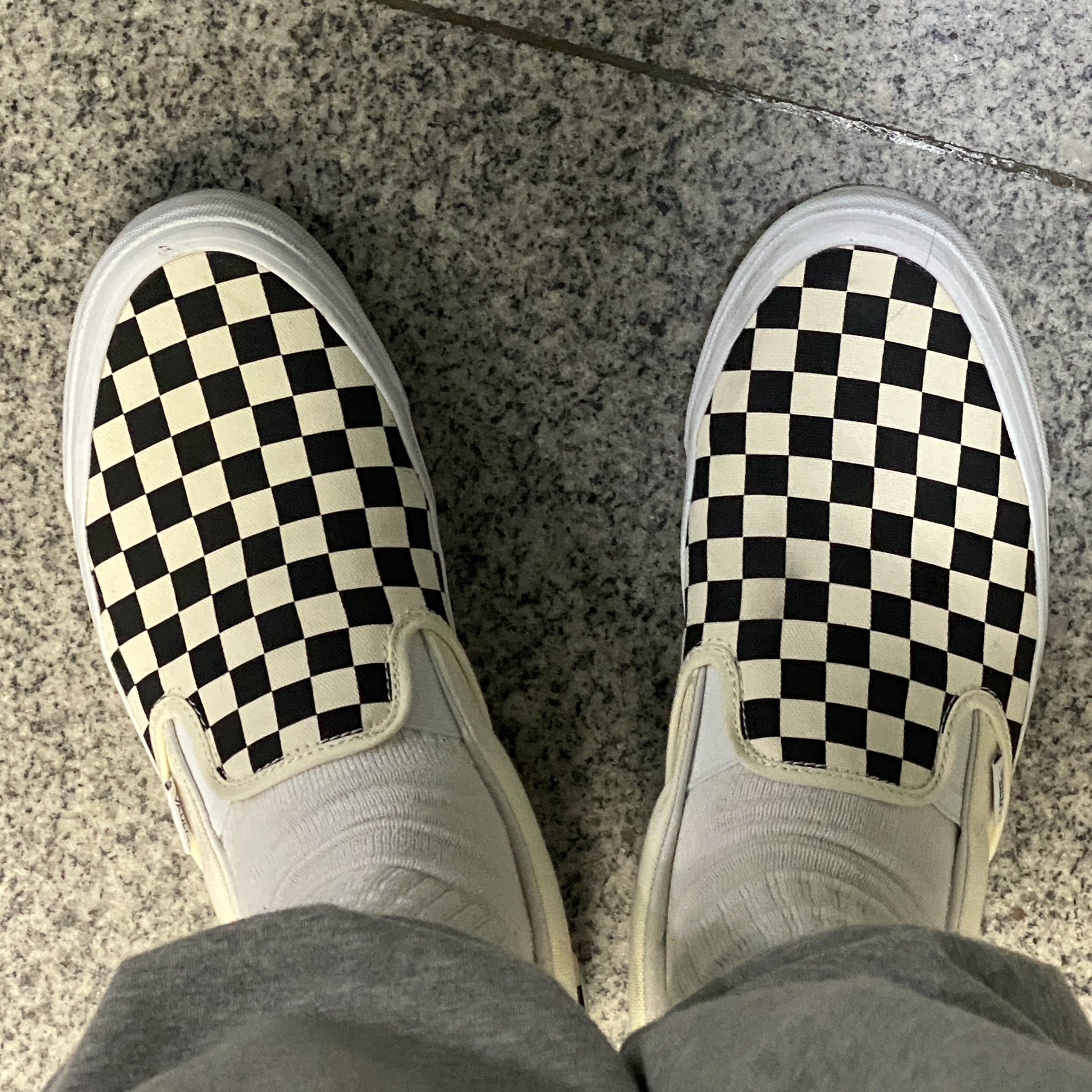 Vans Vault OG Classic Slip-On Checkerboard 착용 스타일
