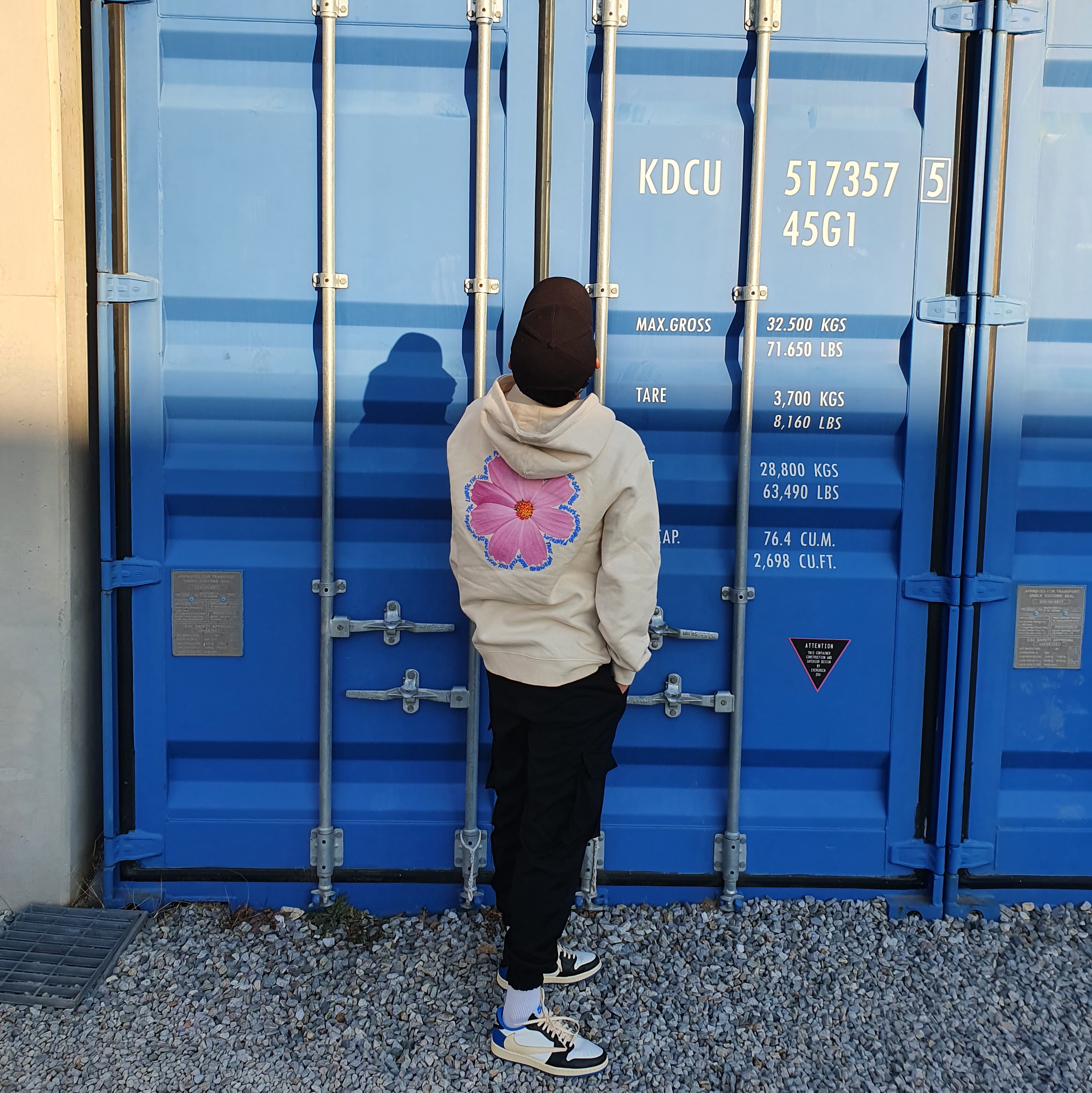 Jordan 1 x Travis Scott x Fragment Retro Low OG SP Military Blue, Stussy Cosmos Hood Cement 착용 스타일