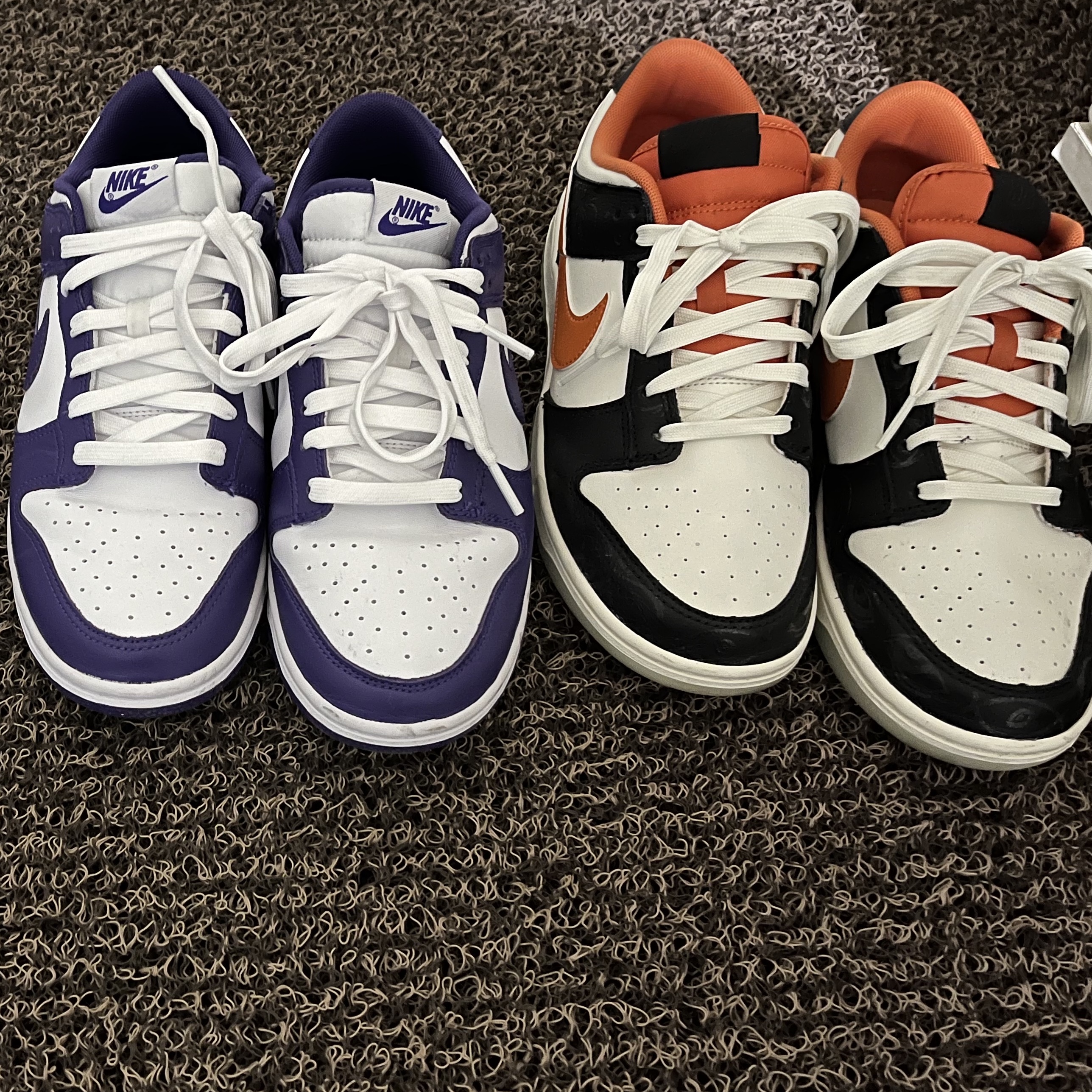 Nike Dunk Low Retro PRM Halloween, Nike Dunk Low Retro Championship Court Purple 착용 스타일