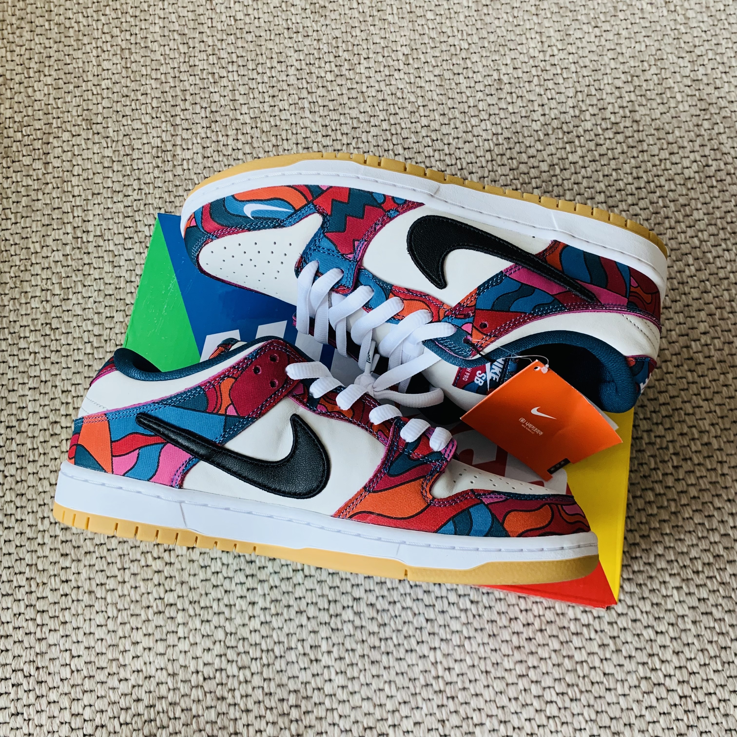 Nike x Parra SB Dunk Low Pro Abstract Art 착용 스타일 - 2