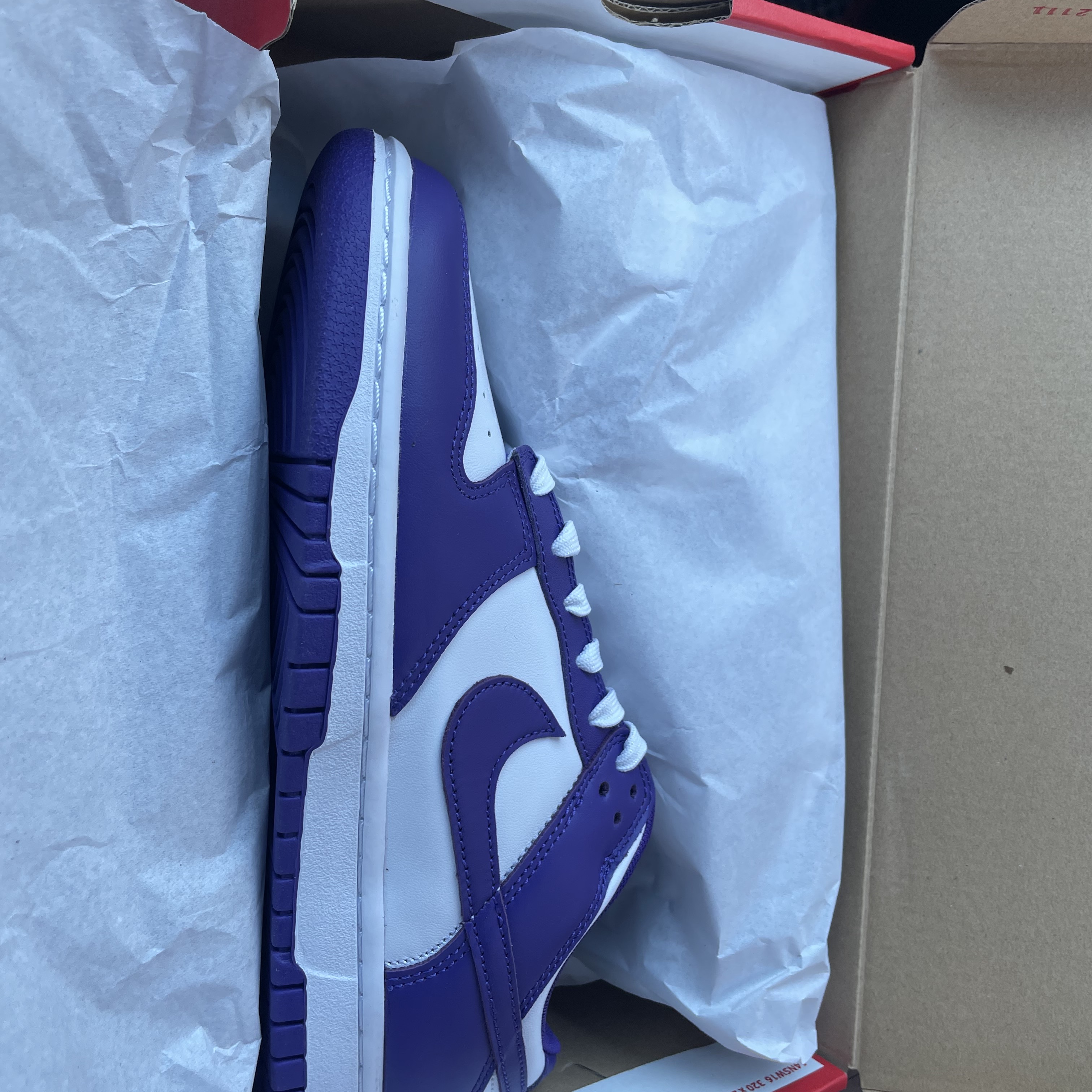 Nike Dunk Low Retro Varsity Green, Nike Dunk Low Retro Championship Court Purple 착용 스타일 - 4